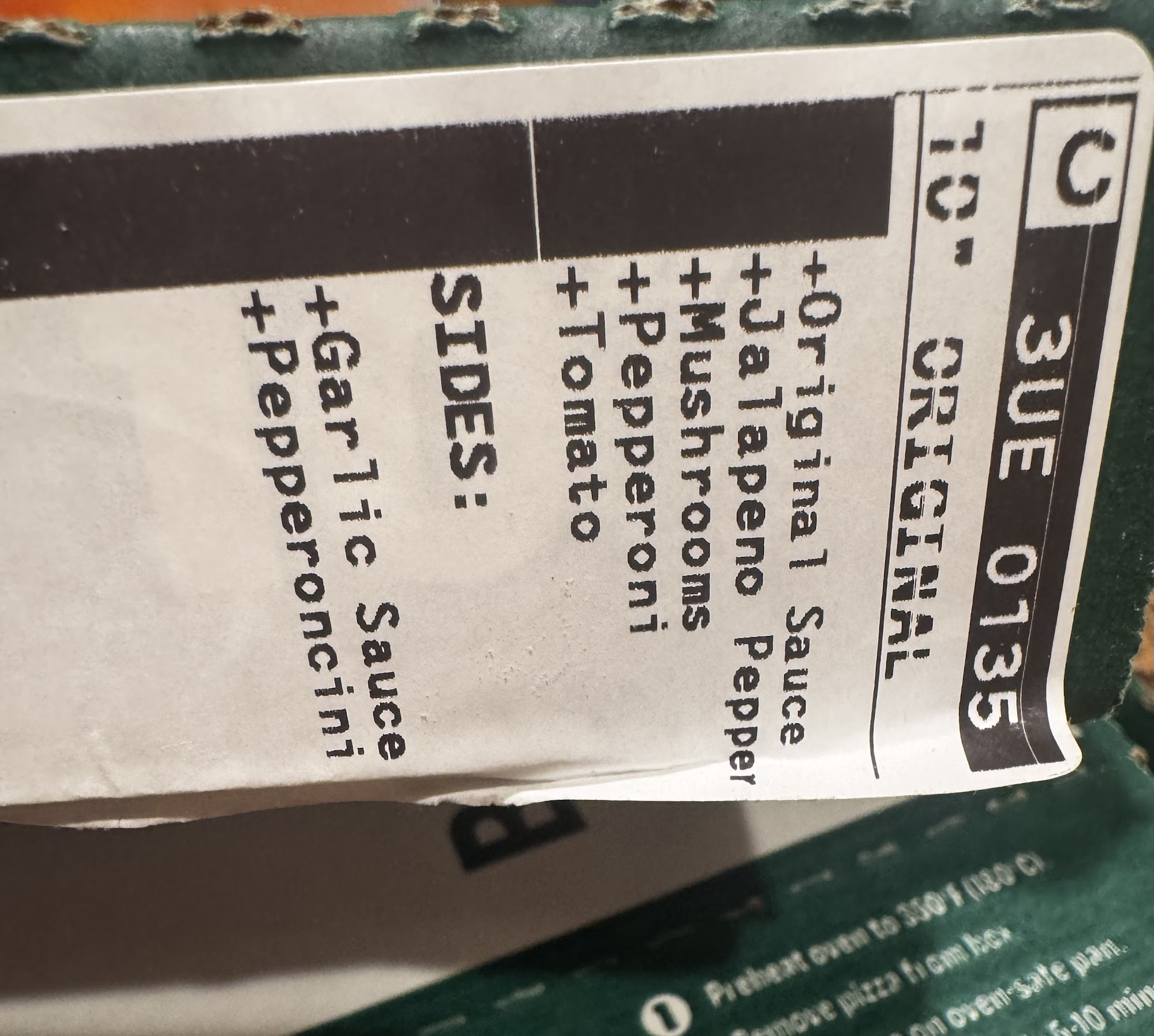 Papa Johns Pizza Menu