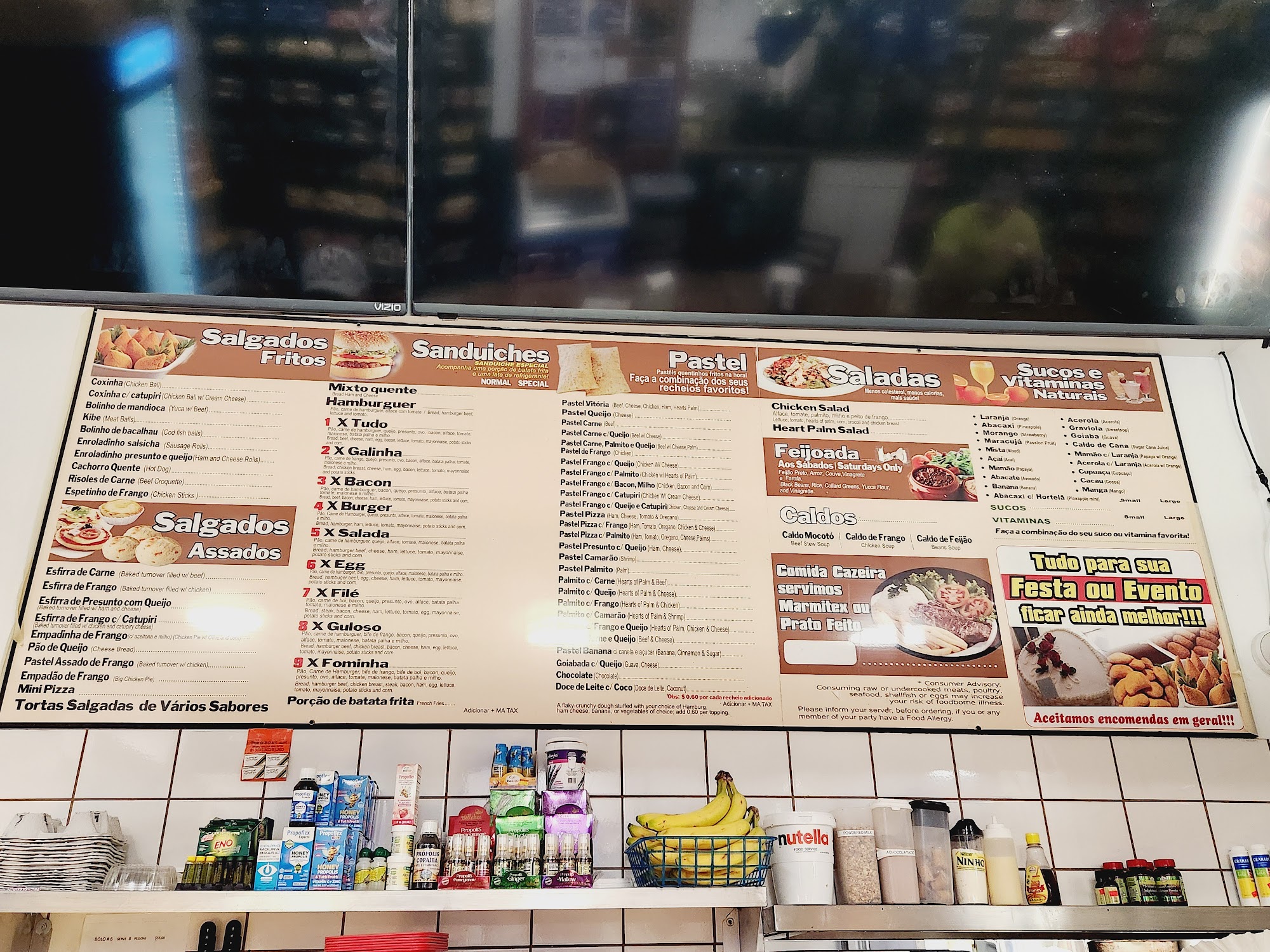 Somerville Café e Pastelaria Menu