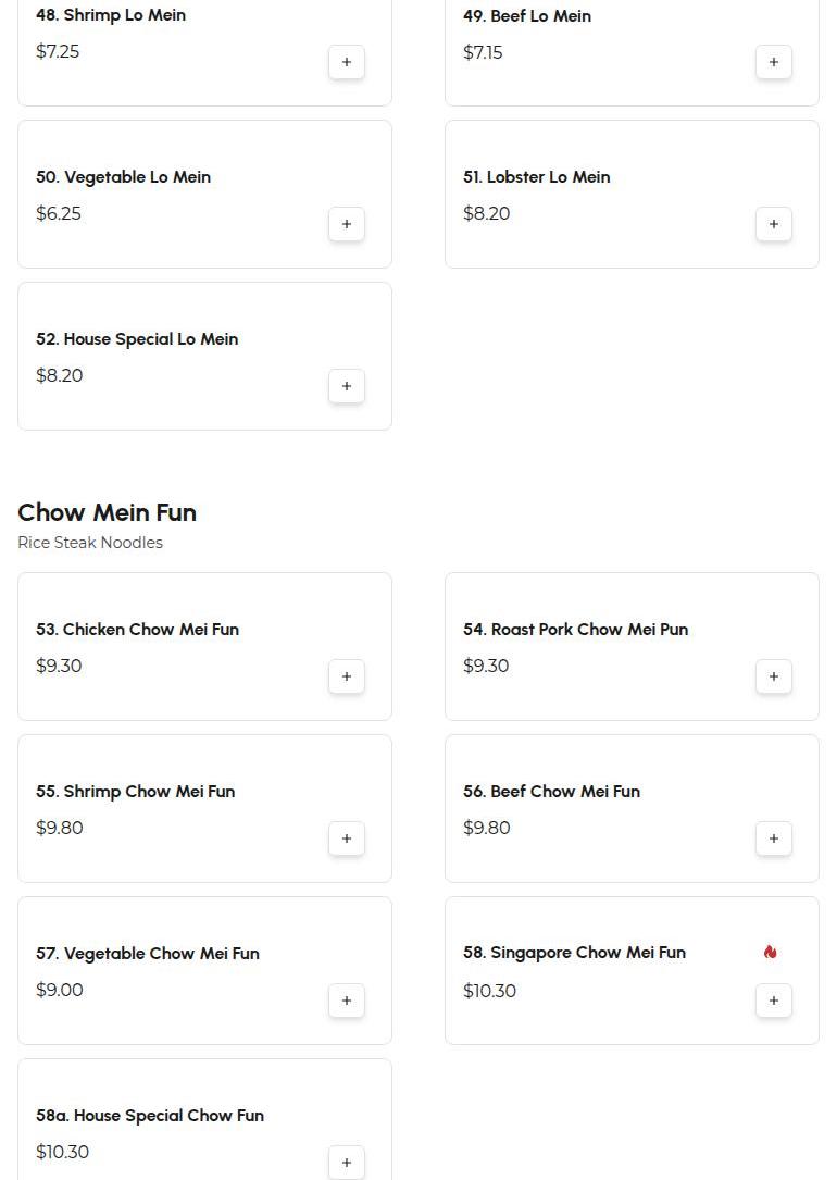 Red Apple Menu