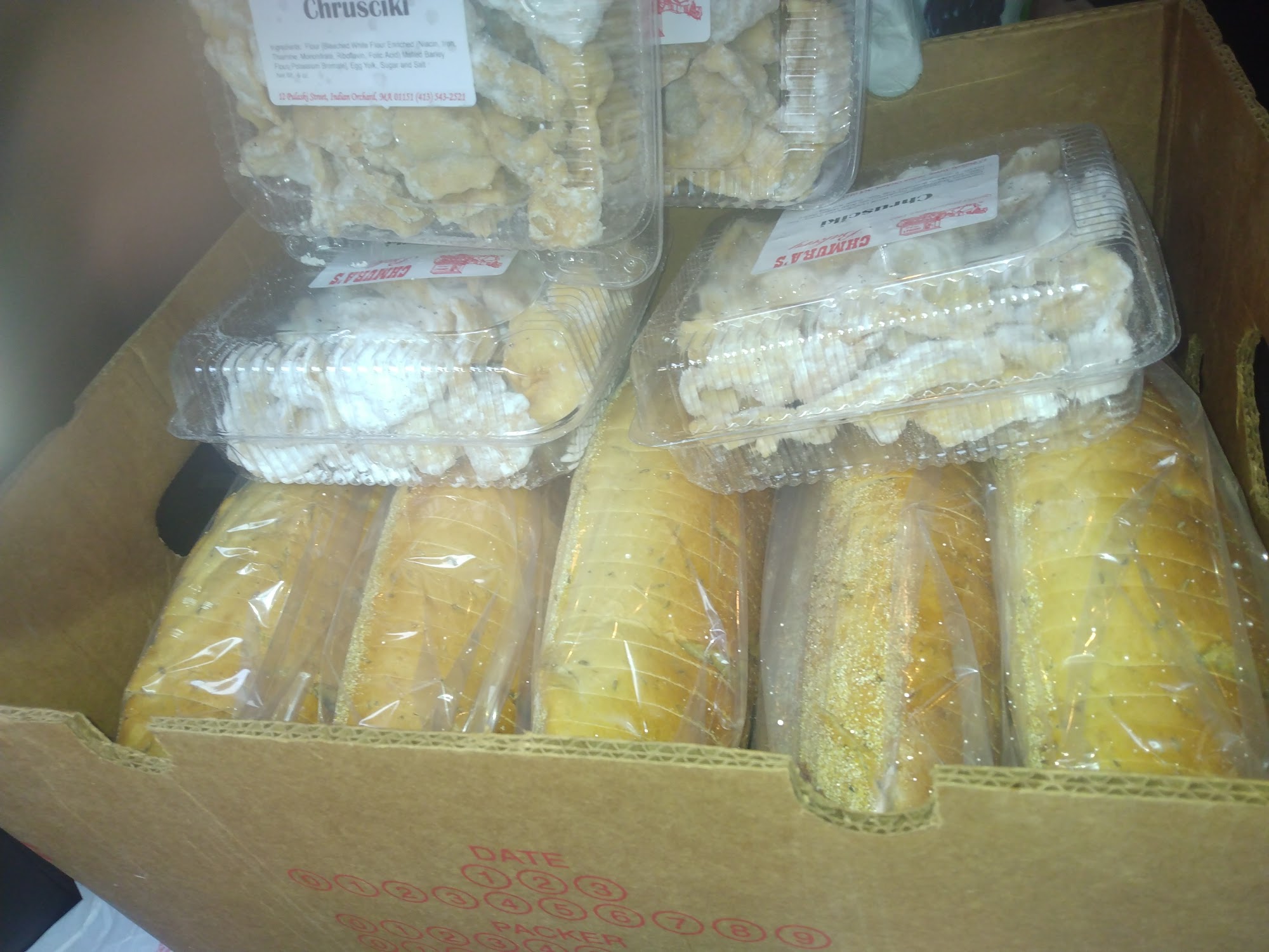 Chmura's Bakery Menu