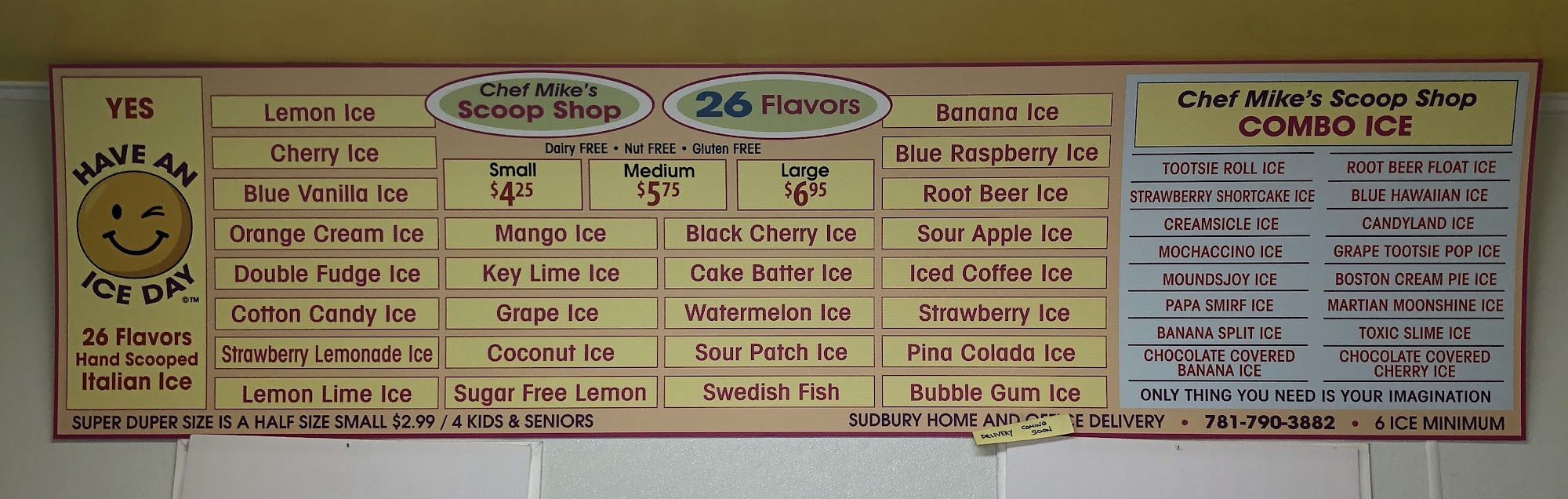 Ye’Olde Farm Stand Menu