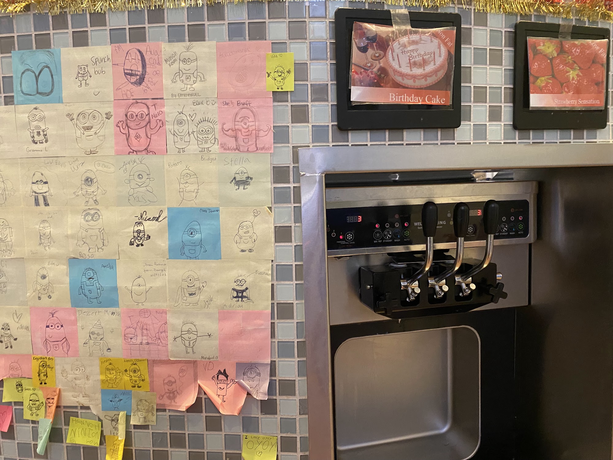 O-Yo Frozen Yogurt Menu