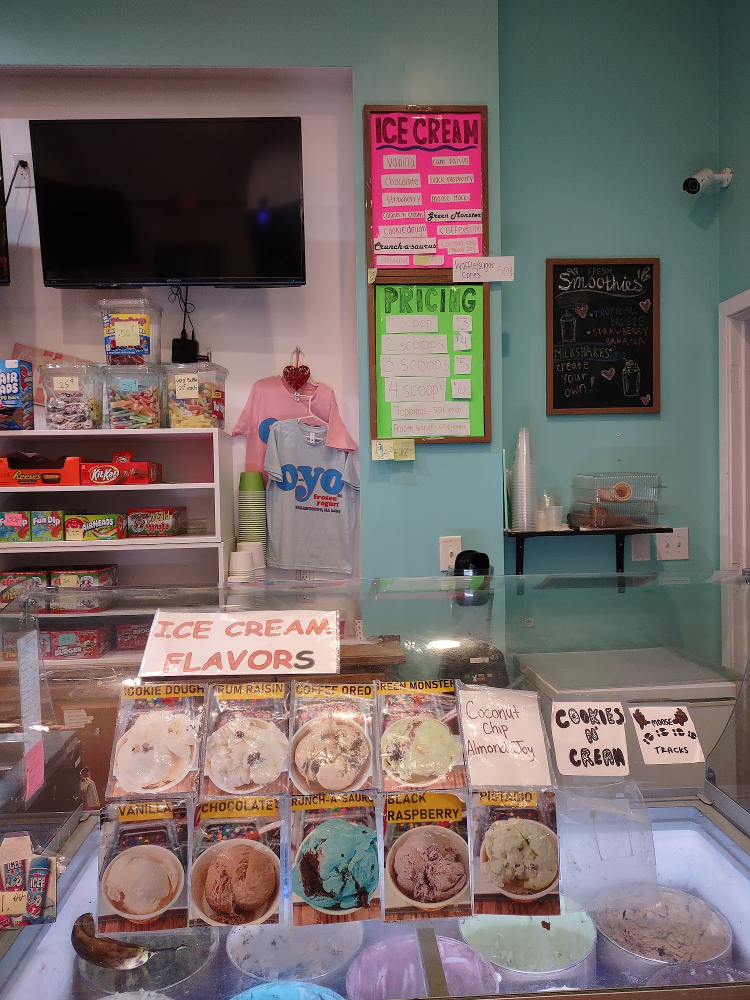 O-Yo Frozen Yogurt Menu