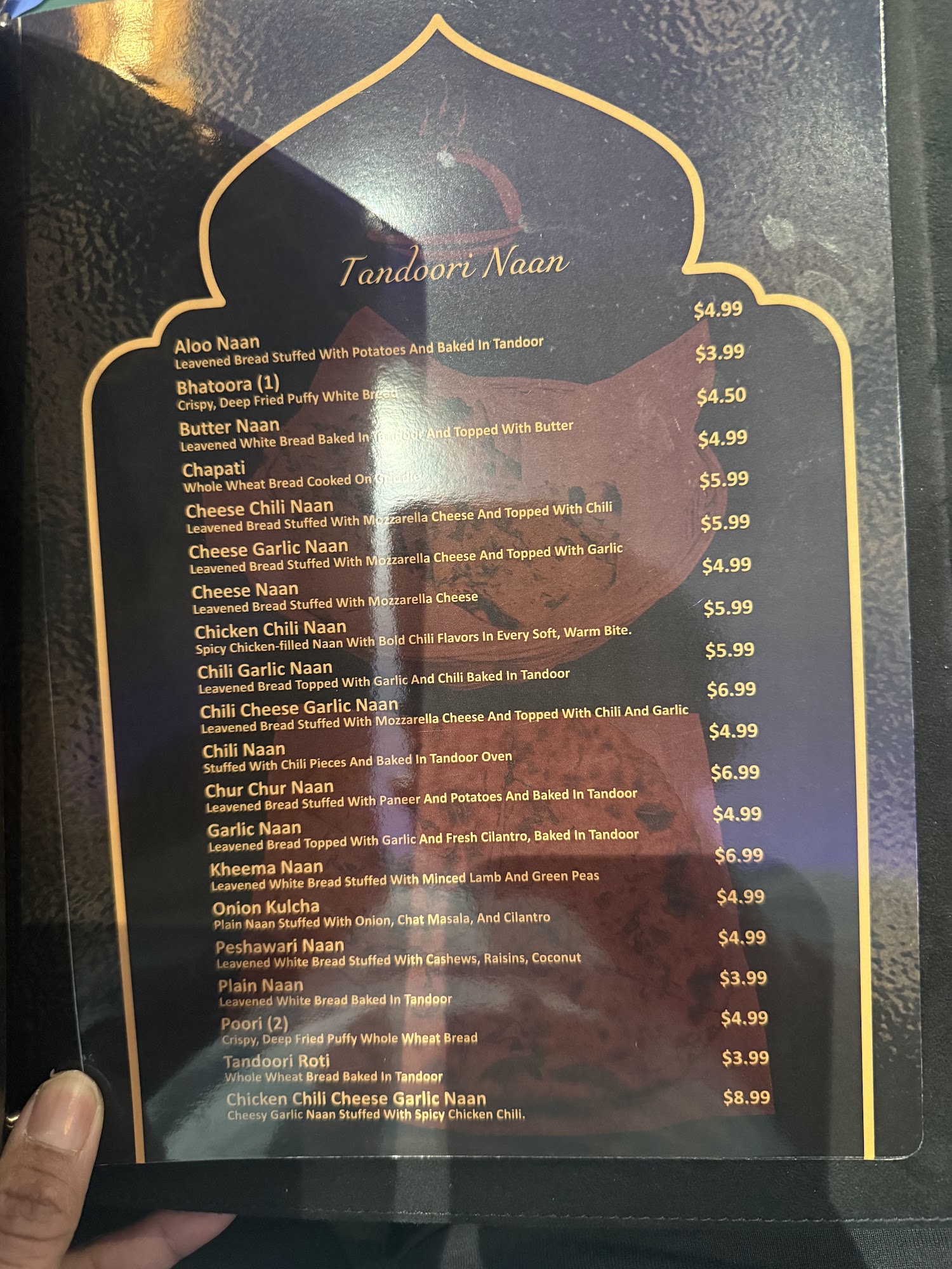 Al Maidah Indian Restaurant Menu