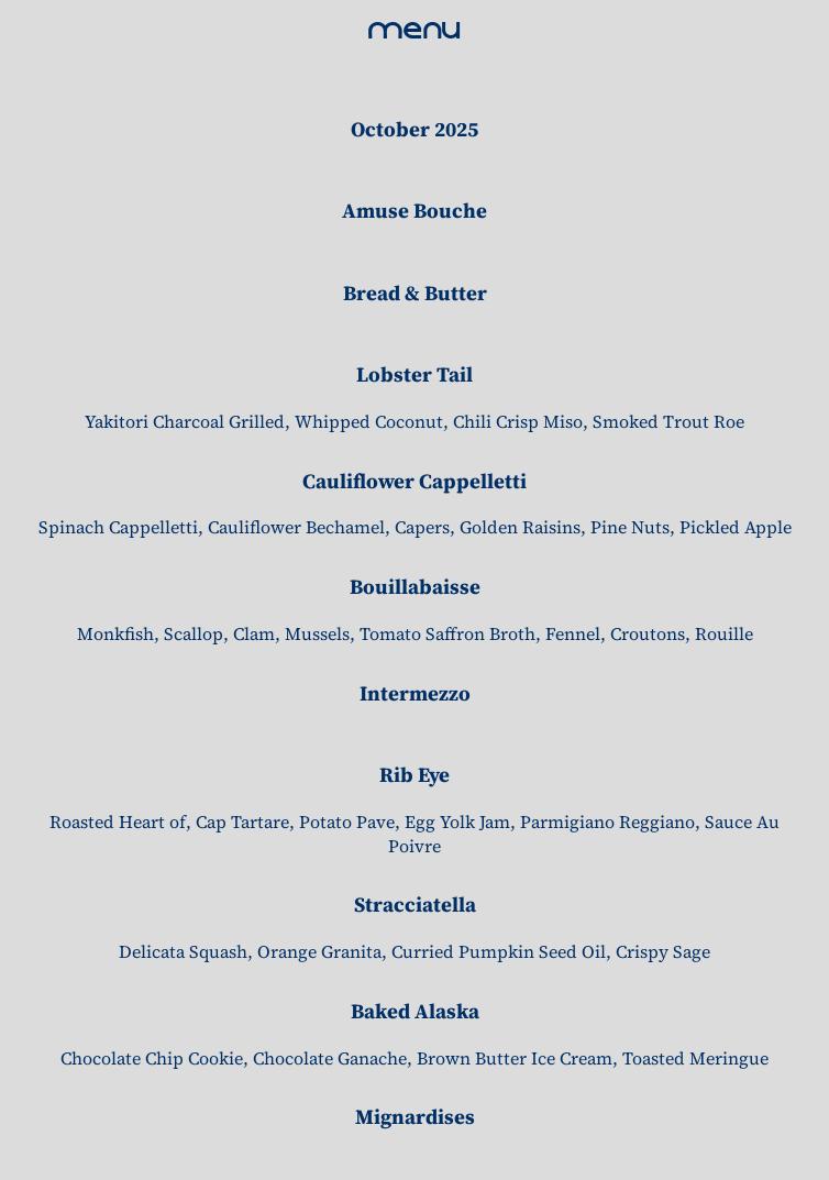 Clean Slate Eatery Menu