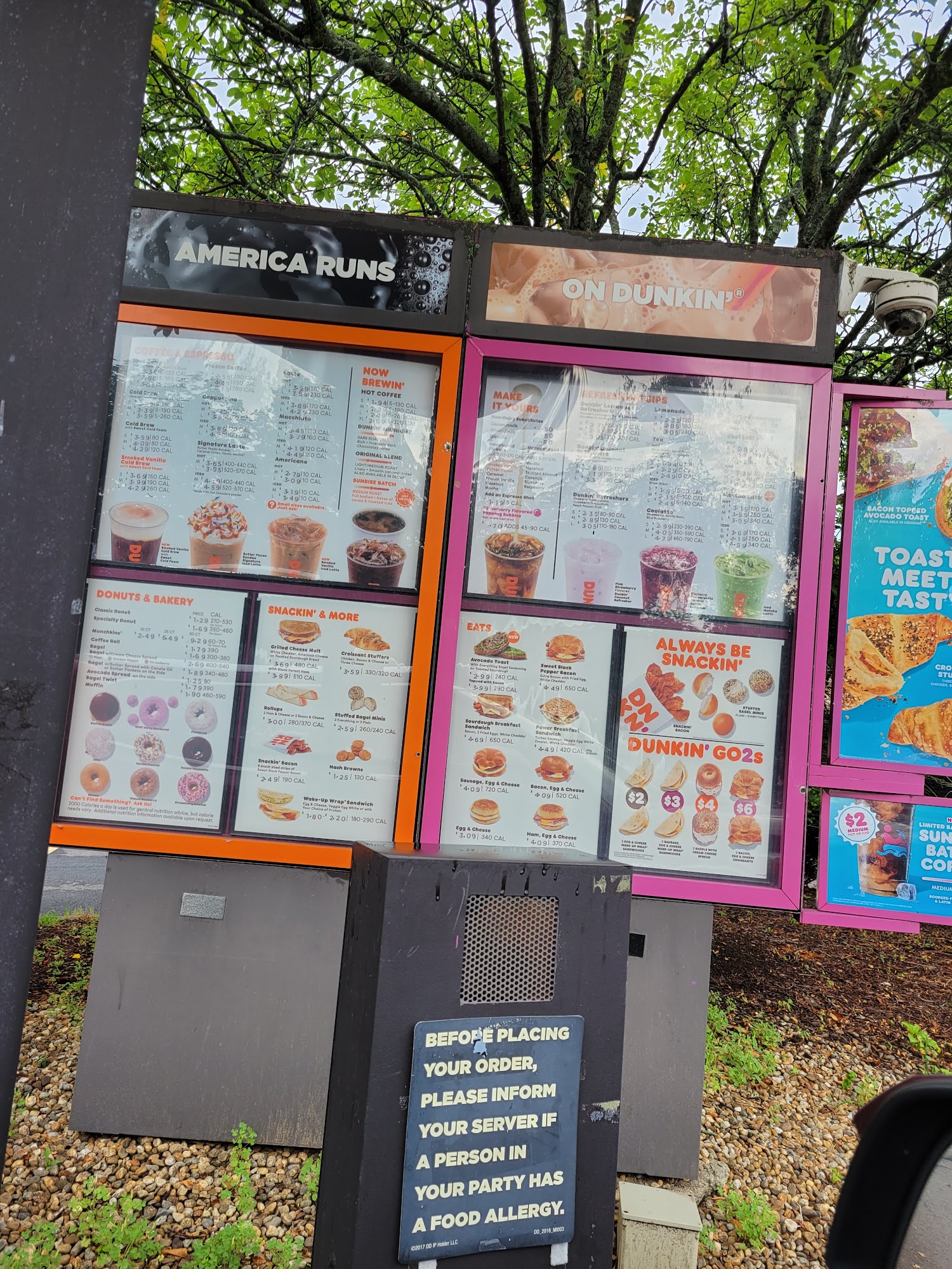 Dunkin' Menu