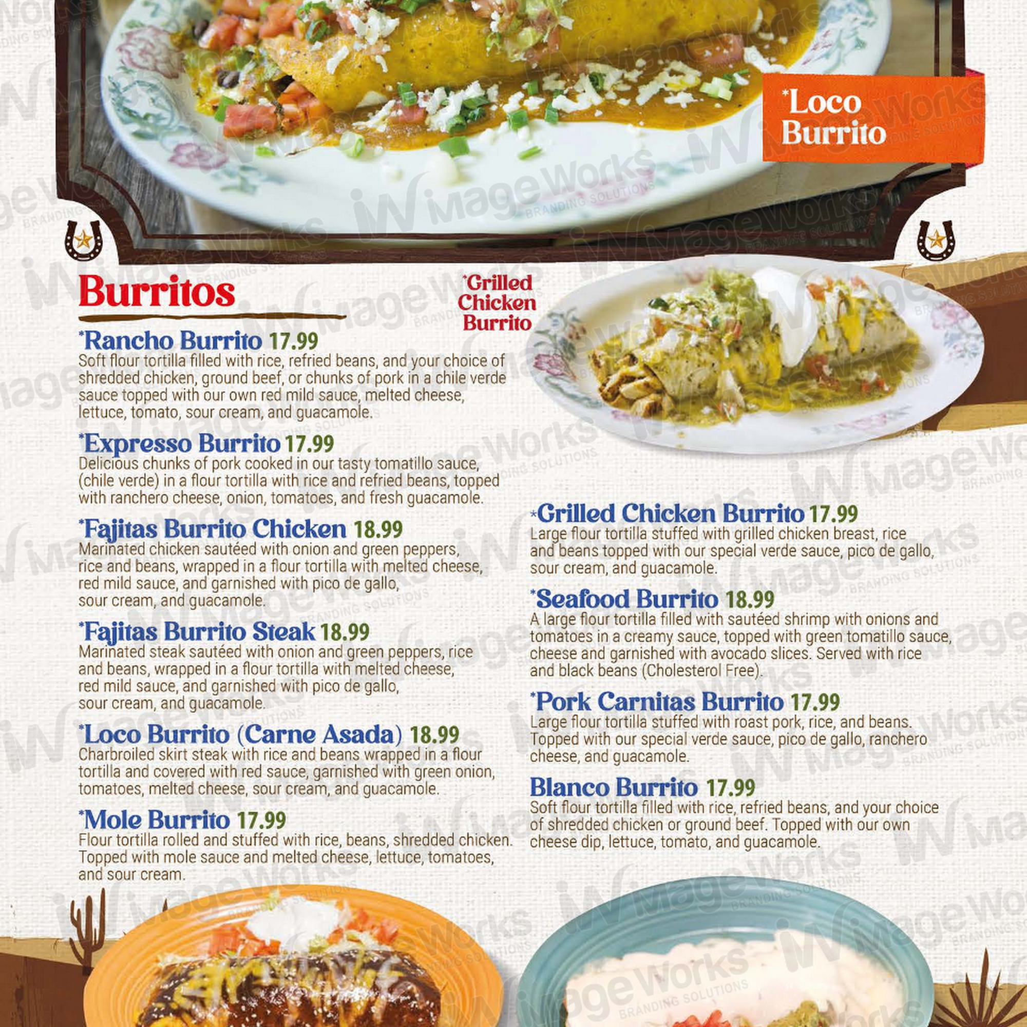 Rancho Alegre Westborough Menu