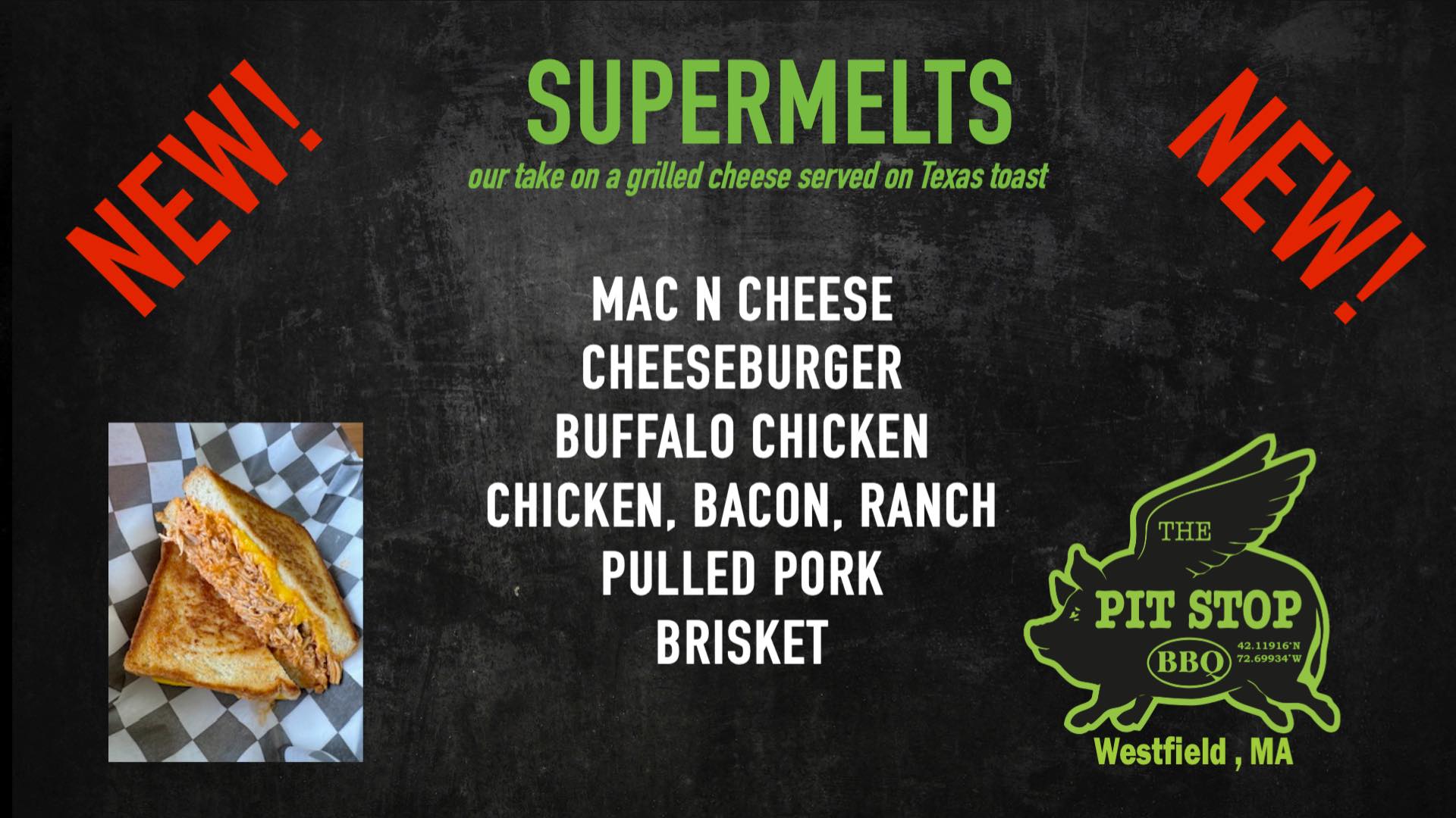 The Pit Stop BBQ Menu