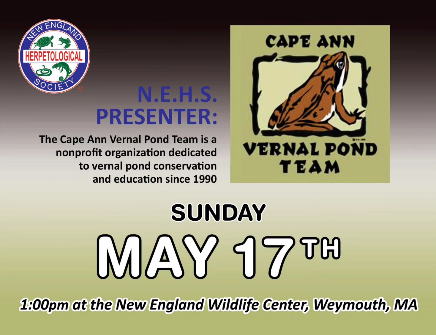 New England Herpetological Society Weymouth