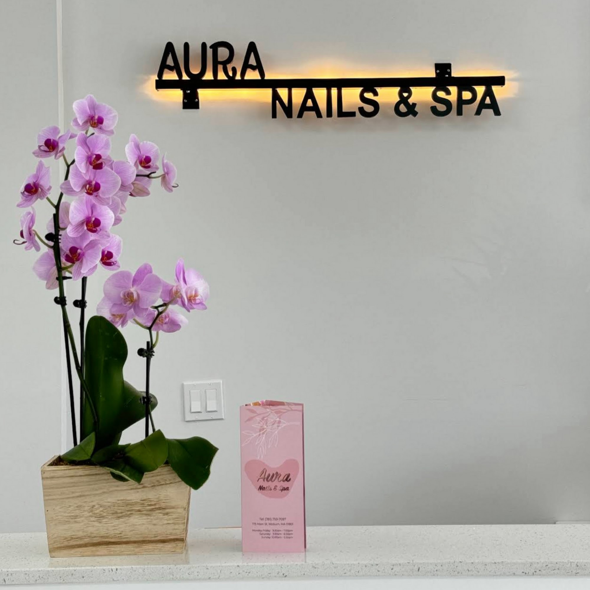 Aura Nails & Spa 175 Main St, Woburn Massachusetts 01801