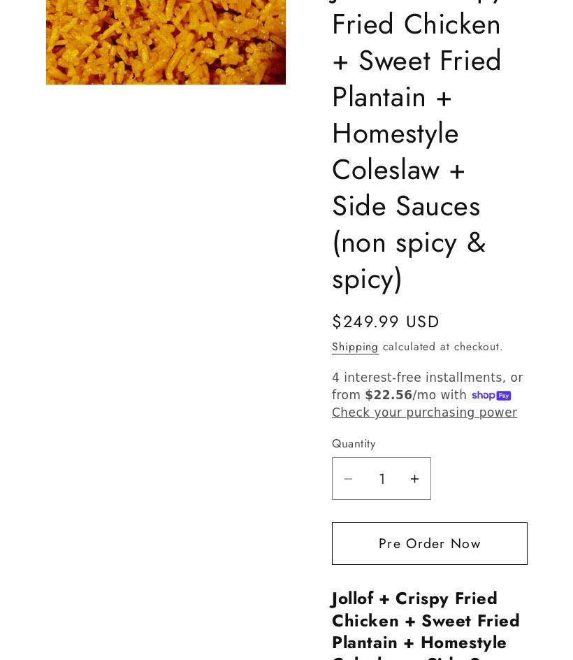 Jollof Masters - Worcester Menu