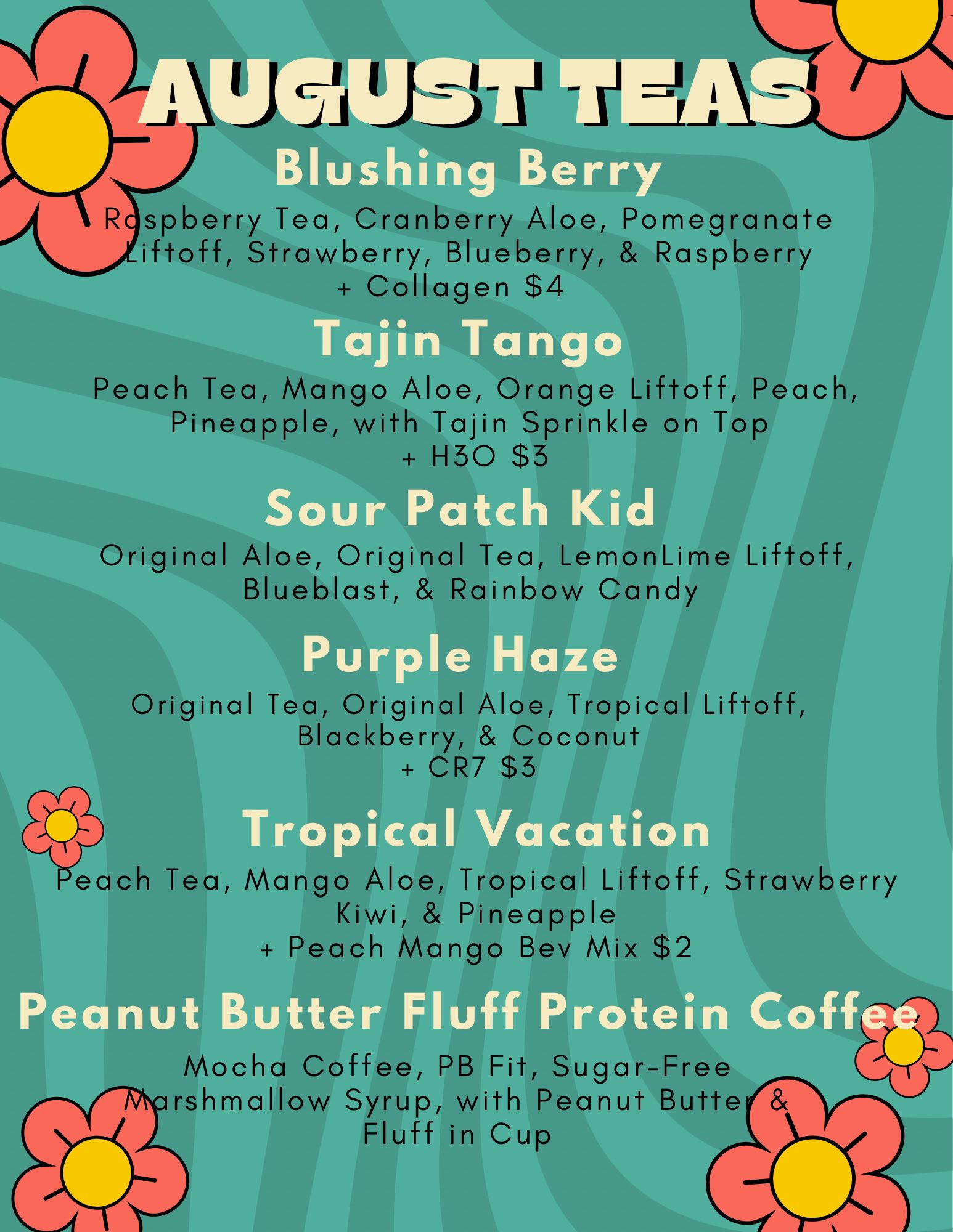 Herbalife Up Hill Nutrition Menu