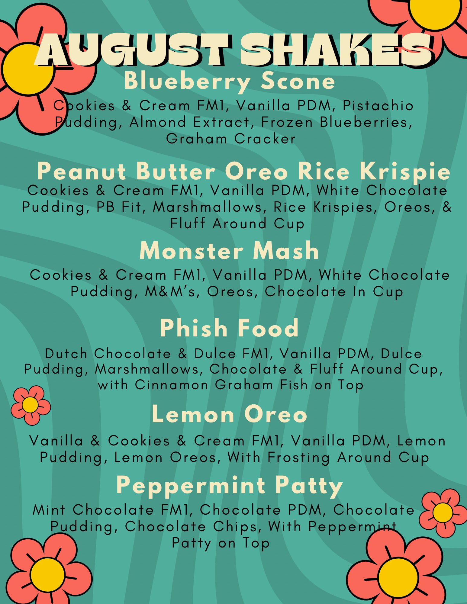 Herbalife Up Hill Nutrition Menu