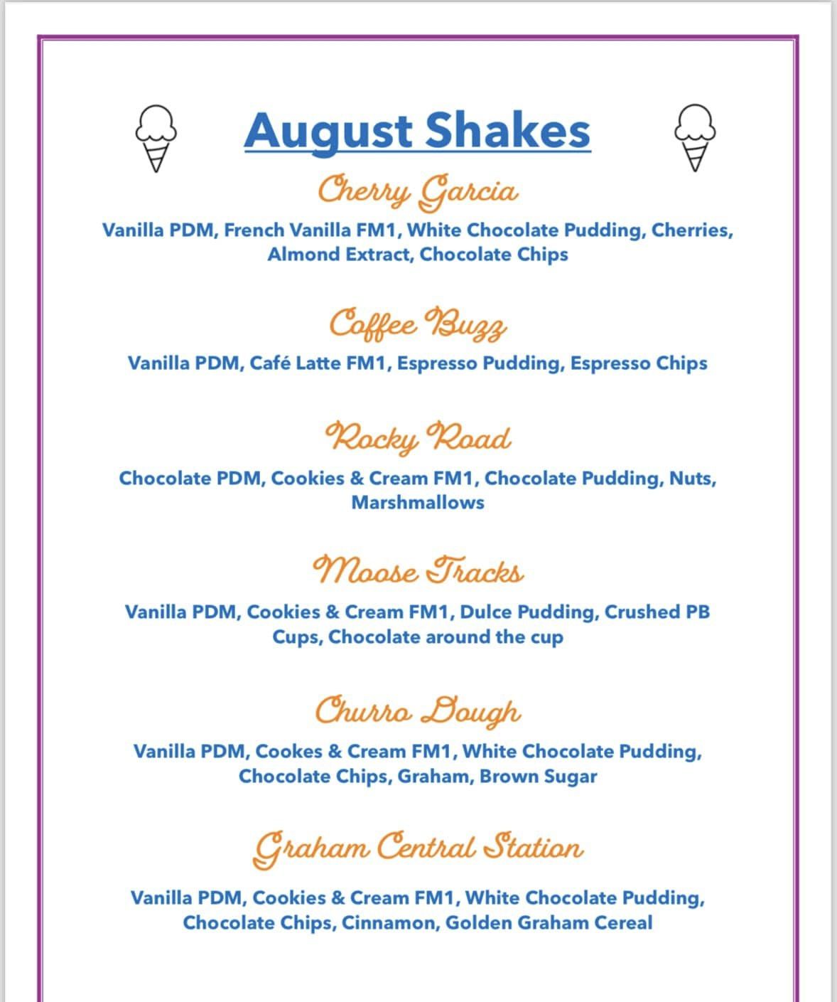 Herbalife Up Hill Nutrition Menu