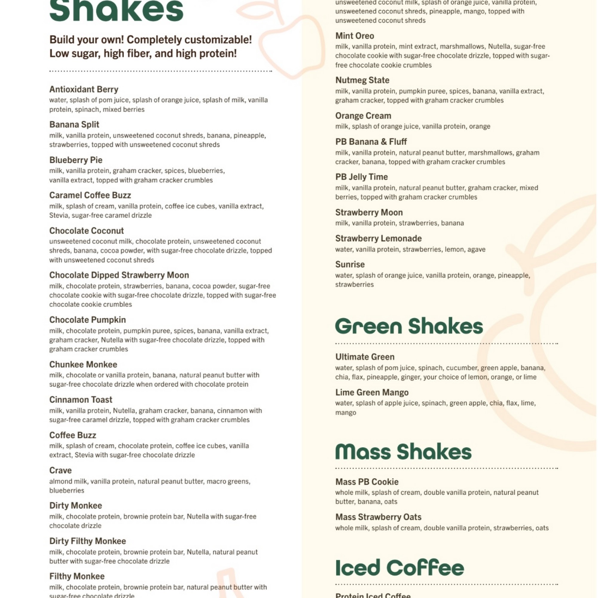 The Fresh Monkee - Worcester Ma Menu