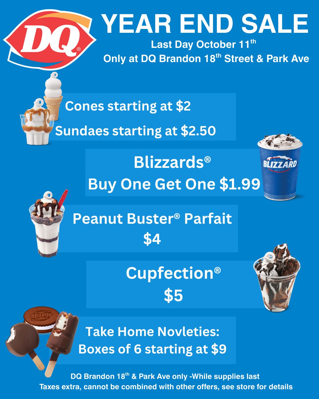 Dairy Queen (Treat) Menu