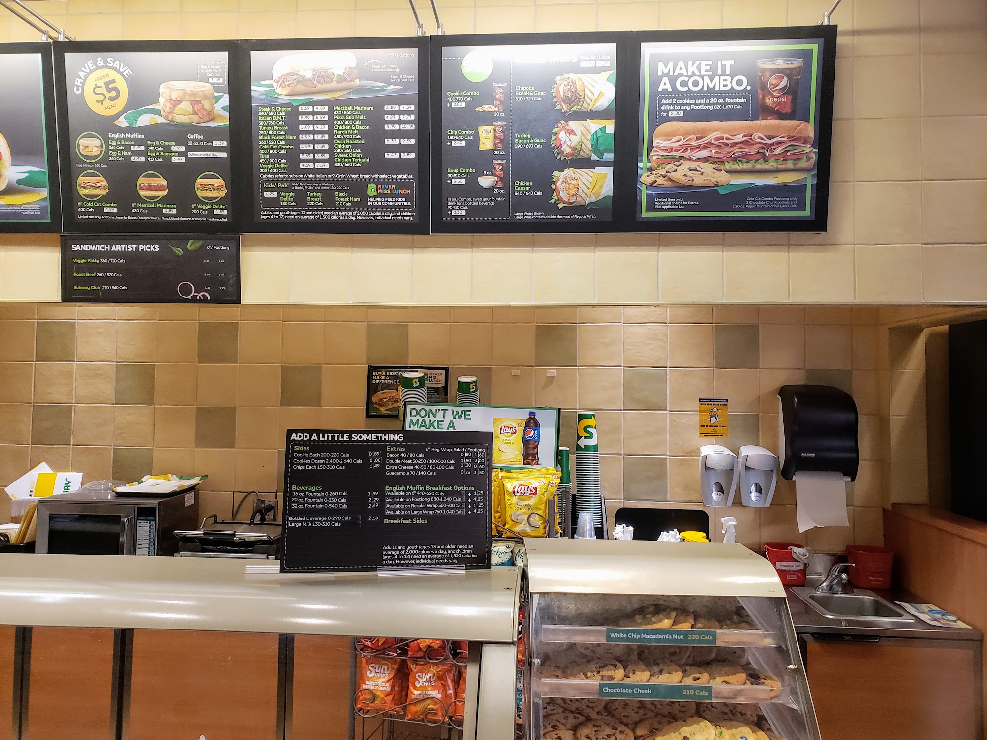Subway Menu