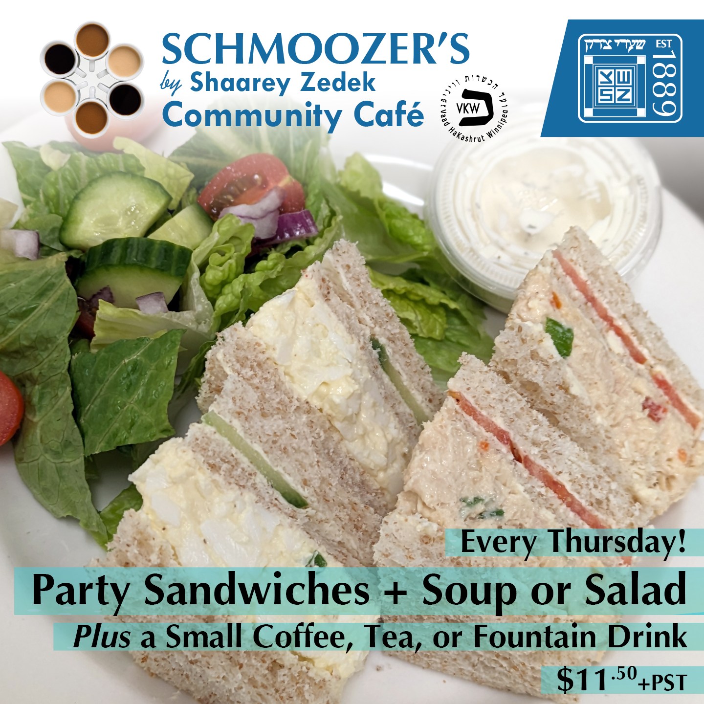 Schmoozer's Cafe Menu