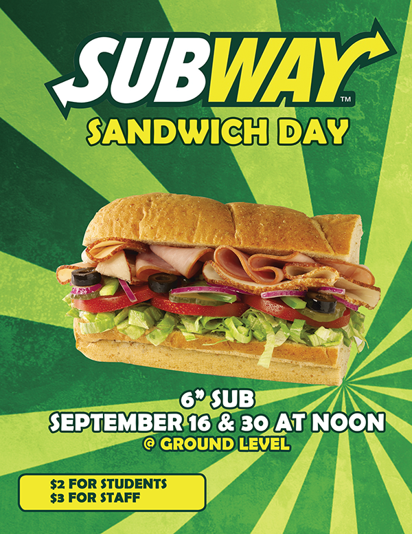 Subway Menu