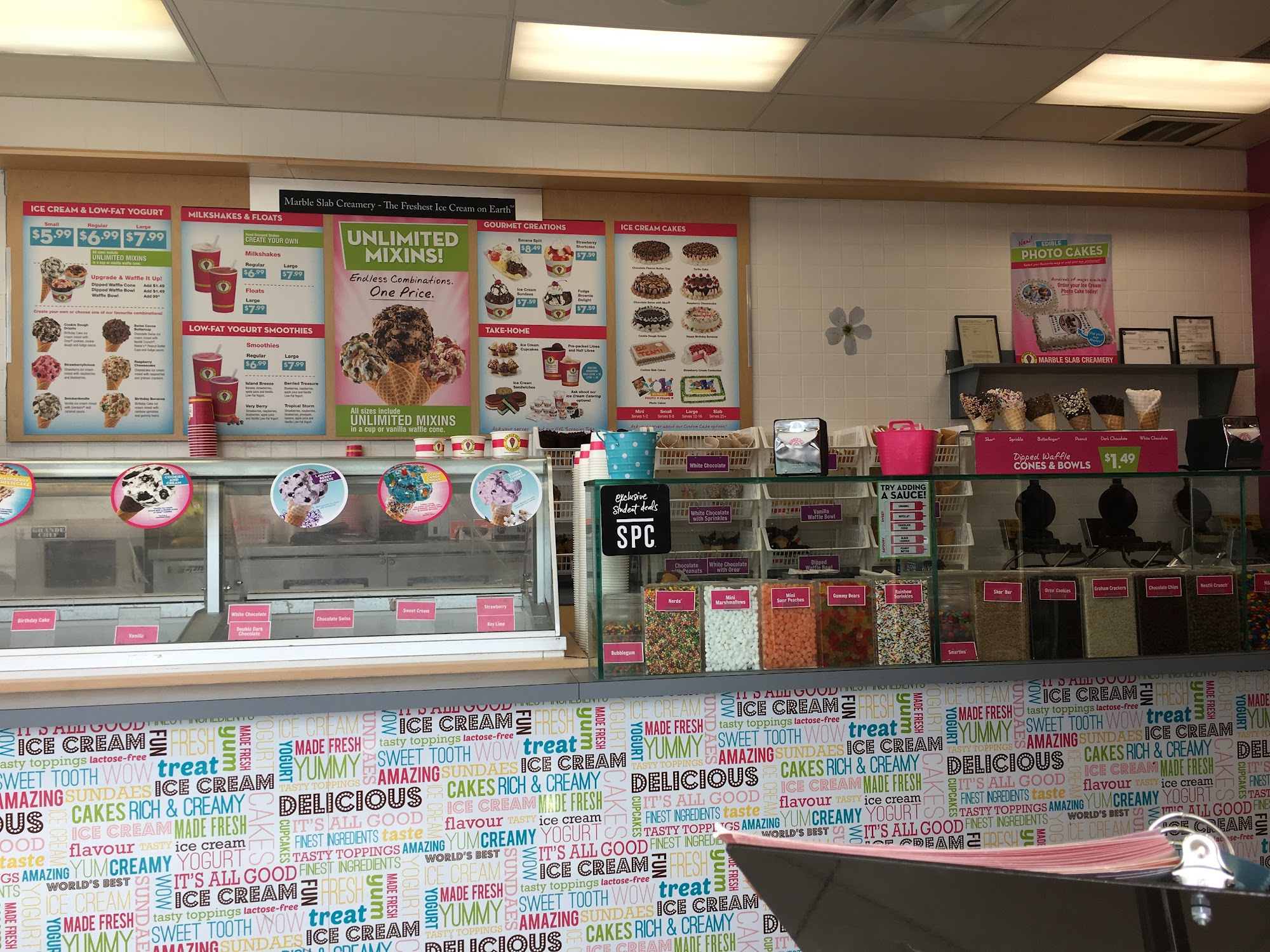 Marble Slab Creamery Menu