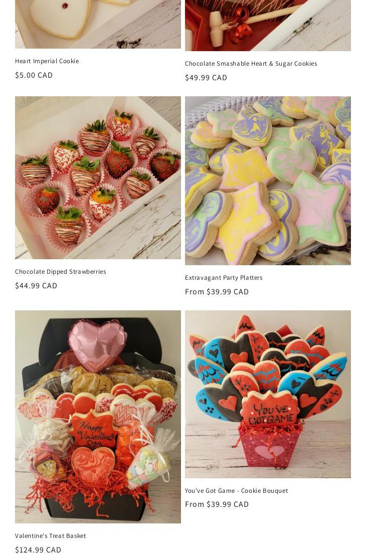 Extravagant Cookies Menu
