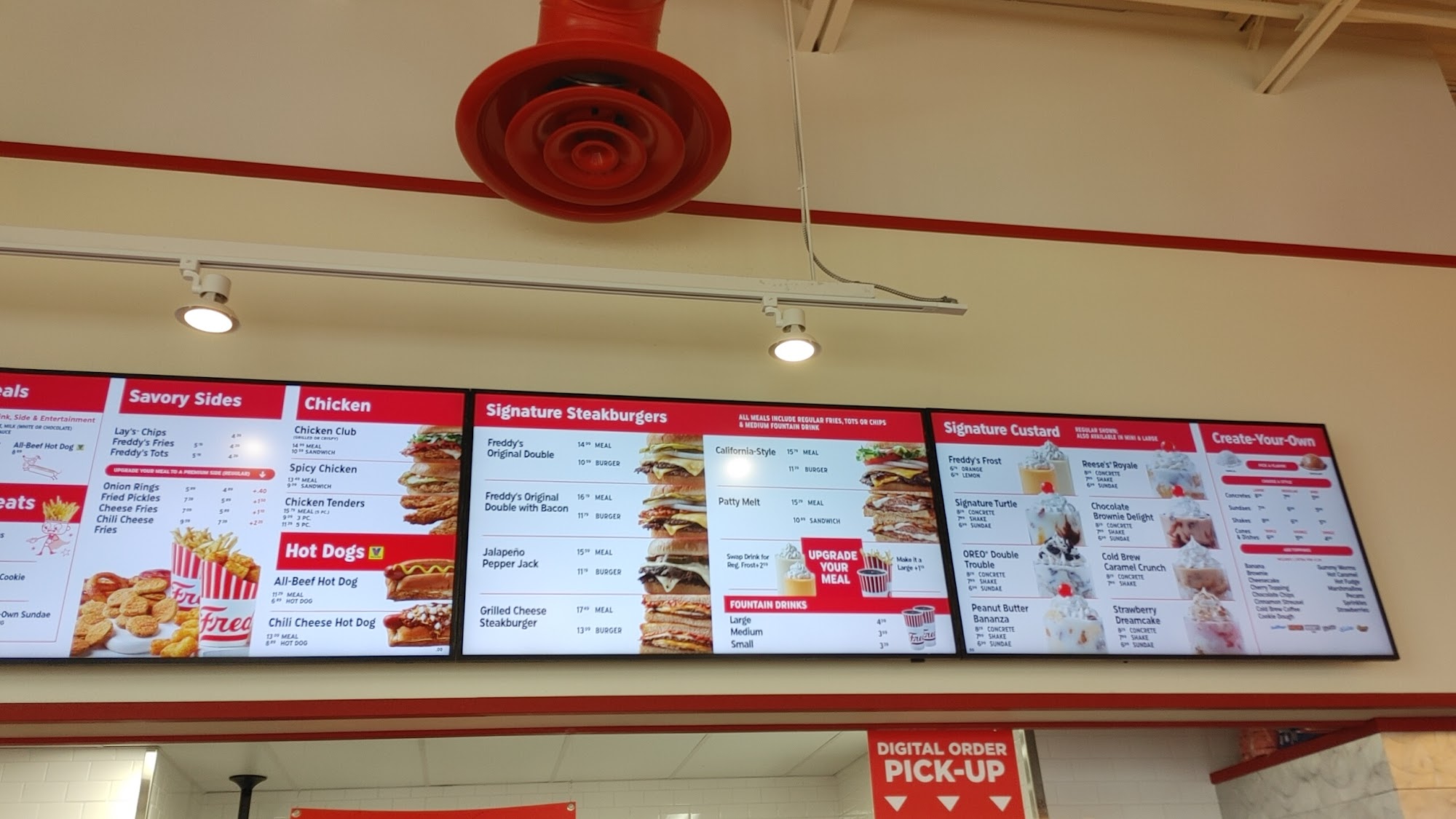 Freddy's Frozen Custard & Steakburgers Menu