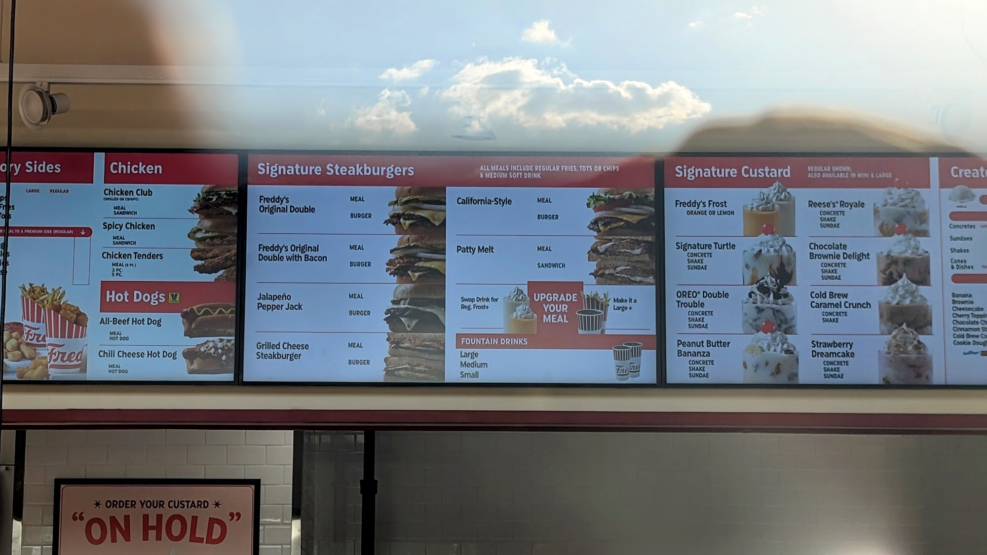 Freddy's Frozen Custard & Steakburgers Menu