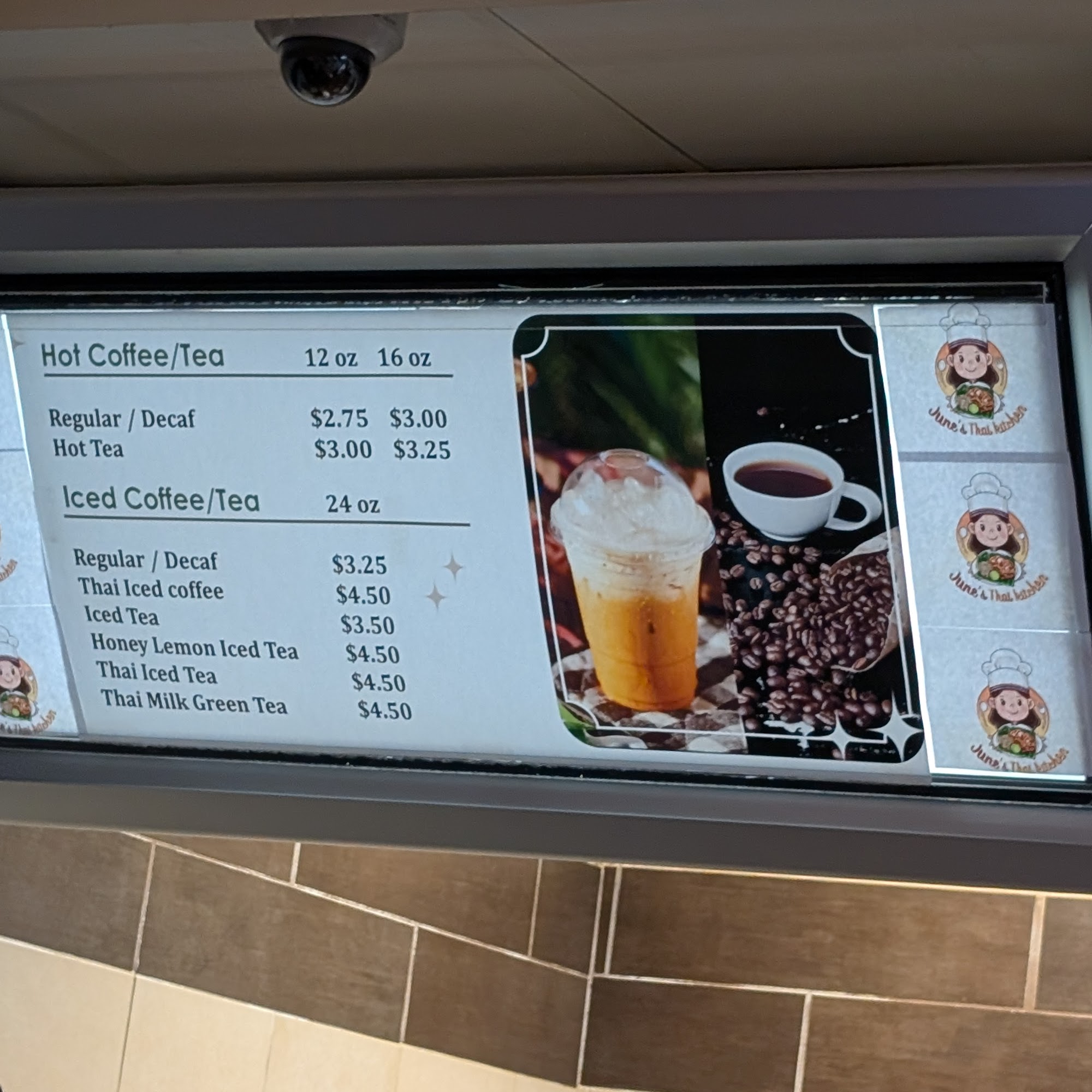 June's Thai Kitchen Menu