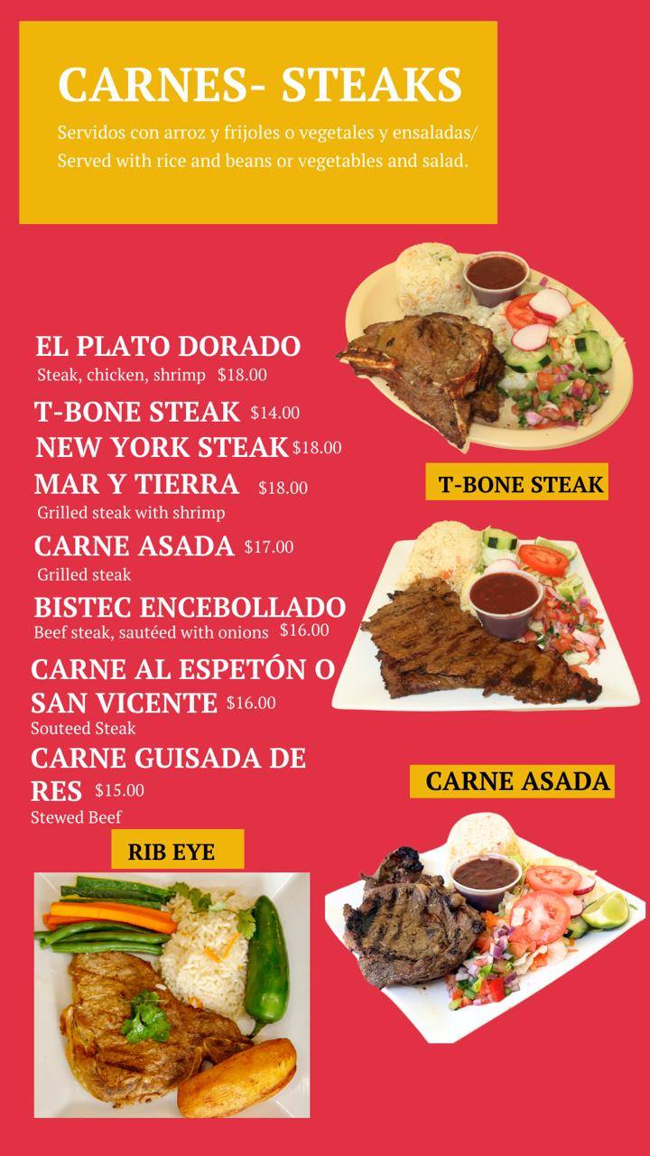 Panaderia El Dorado Menu