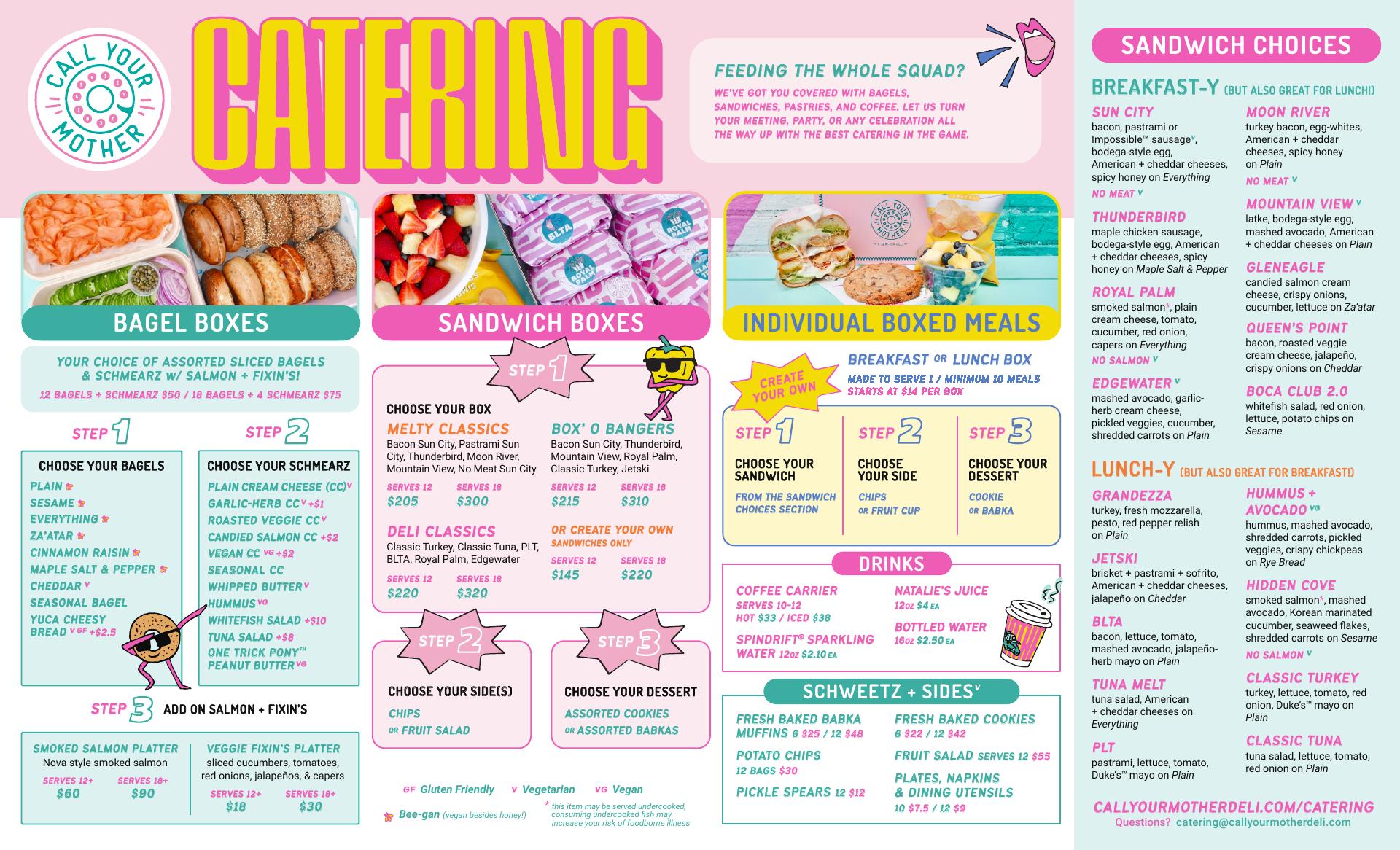 Call Your Mother Deli - Annapolis Menu