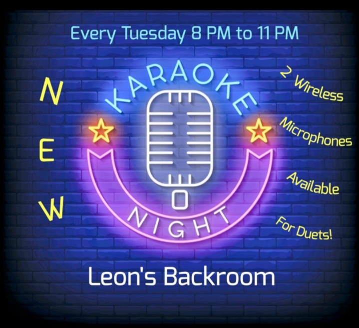 Leon's Backroom Bar Menu