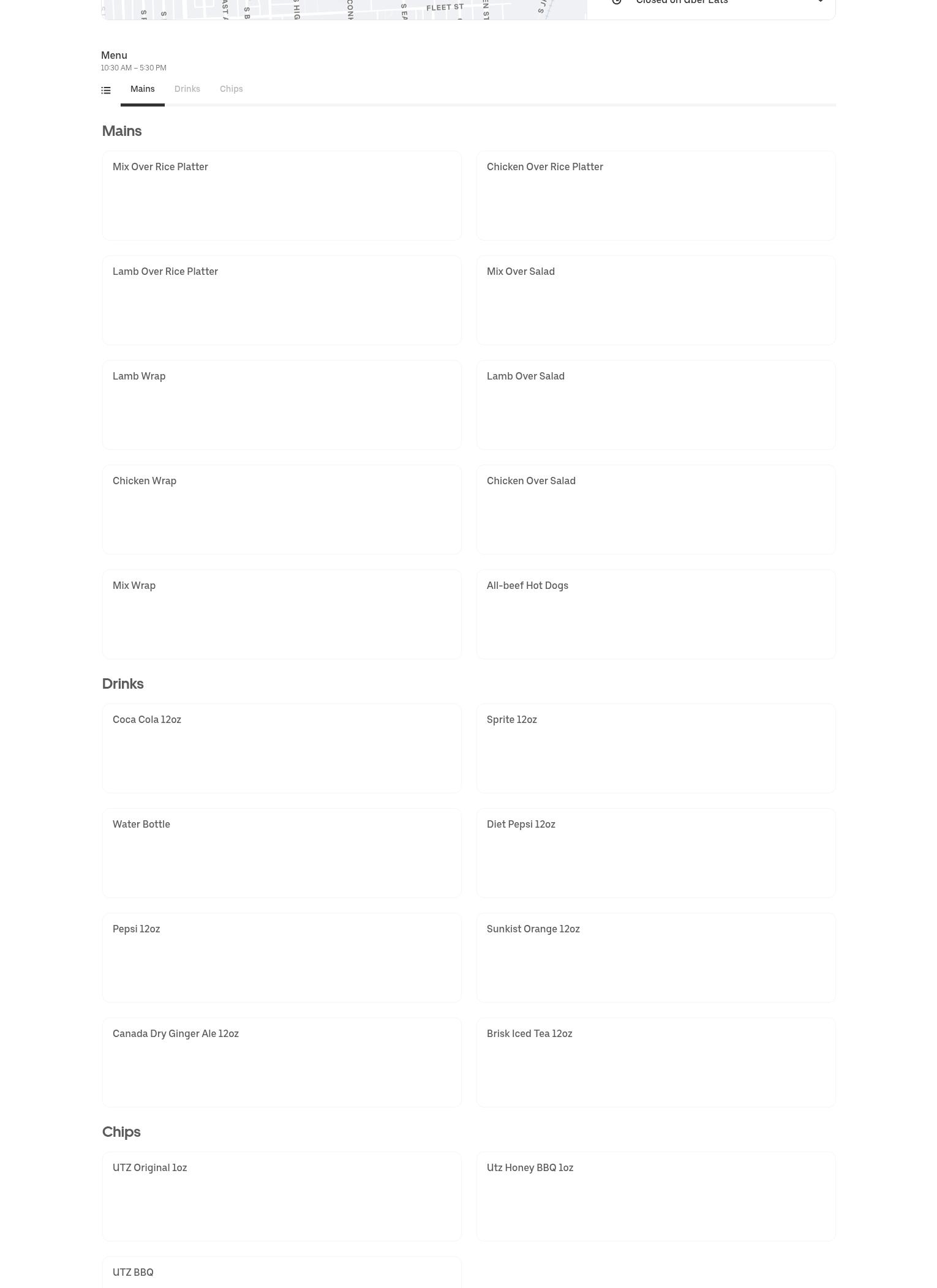 Mediterranean Halal Food Menu