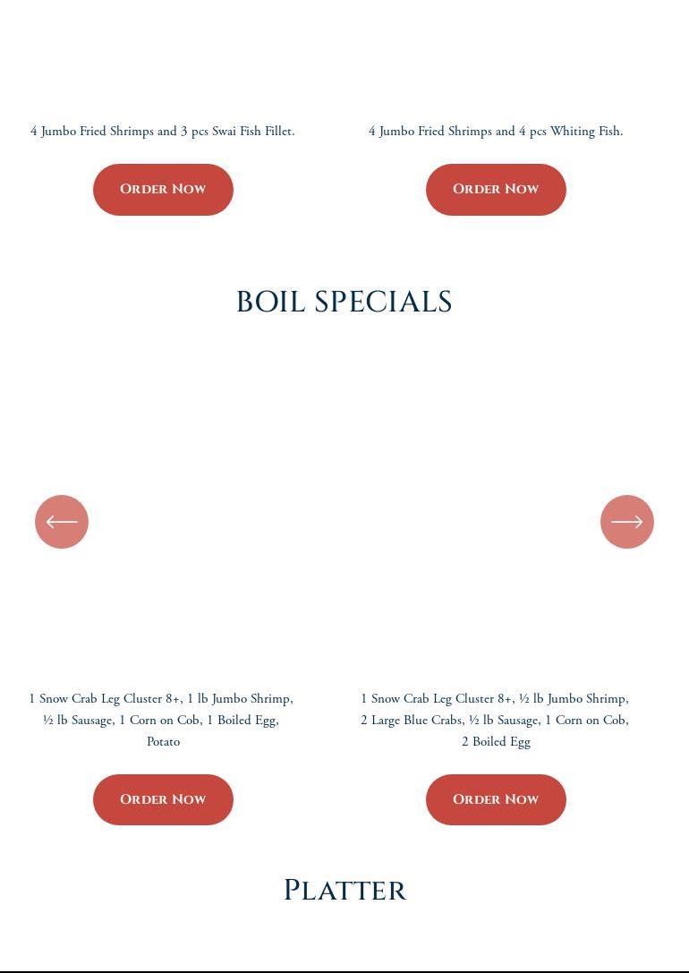 Harford Seafood Market Menu