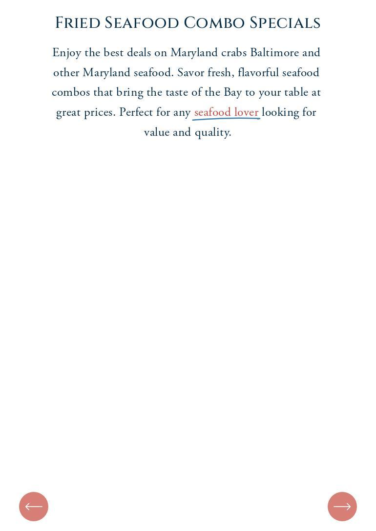 Harford Seafood Market Menu