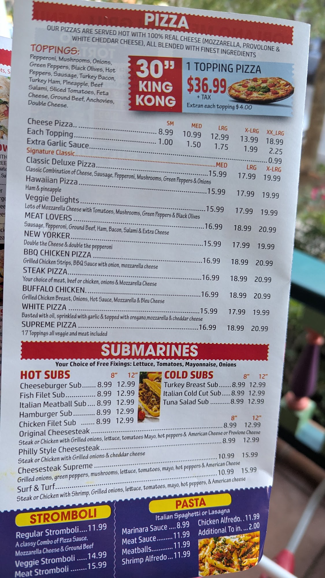 Krispy Krunchy Chicken Menu