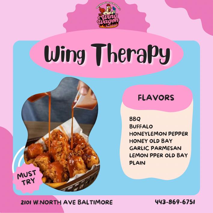 The Wing Wagon Menu