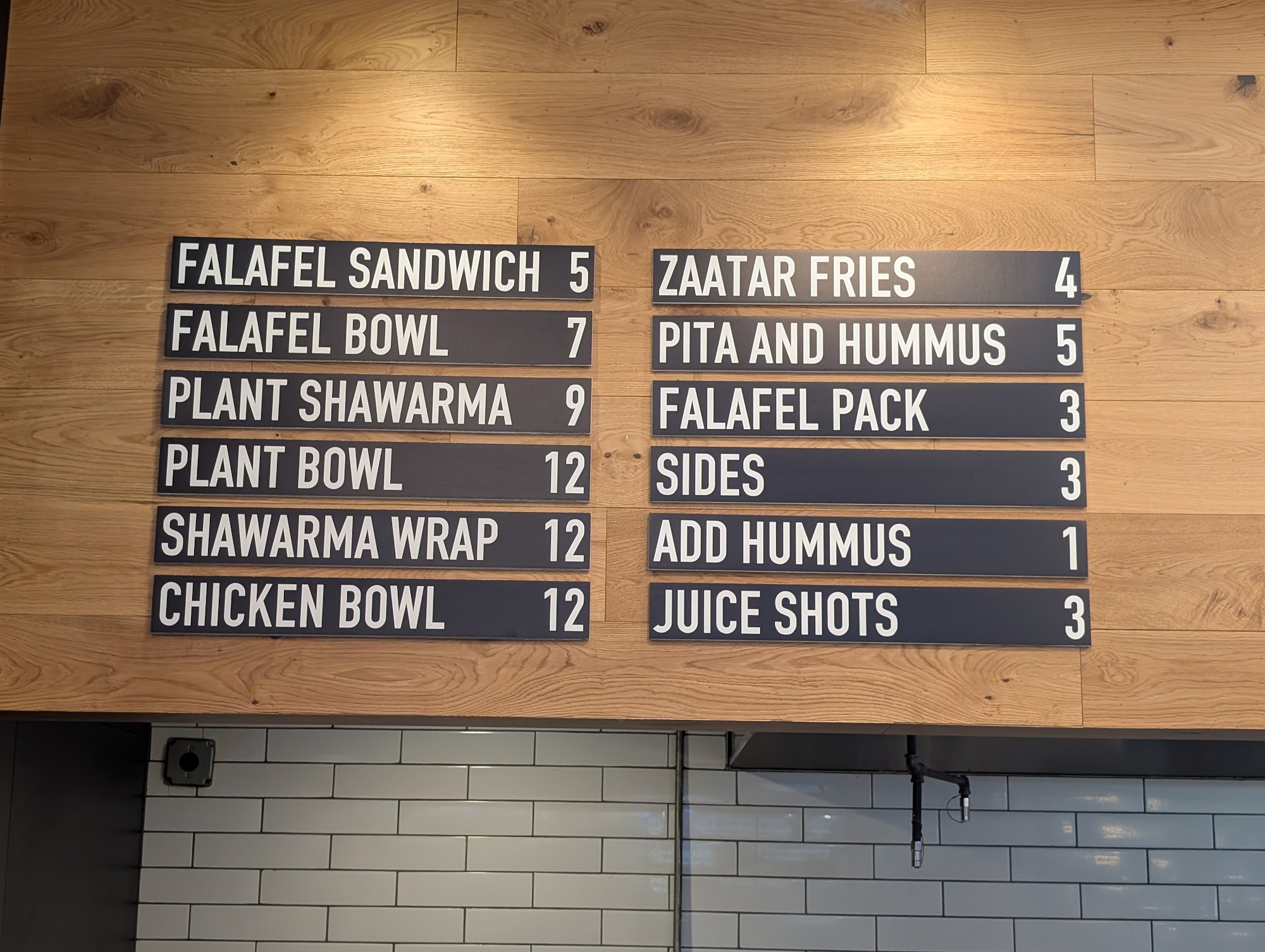 Falafel Inc Menu