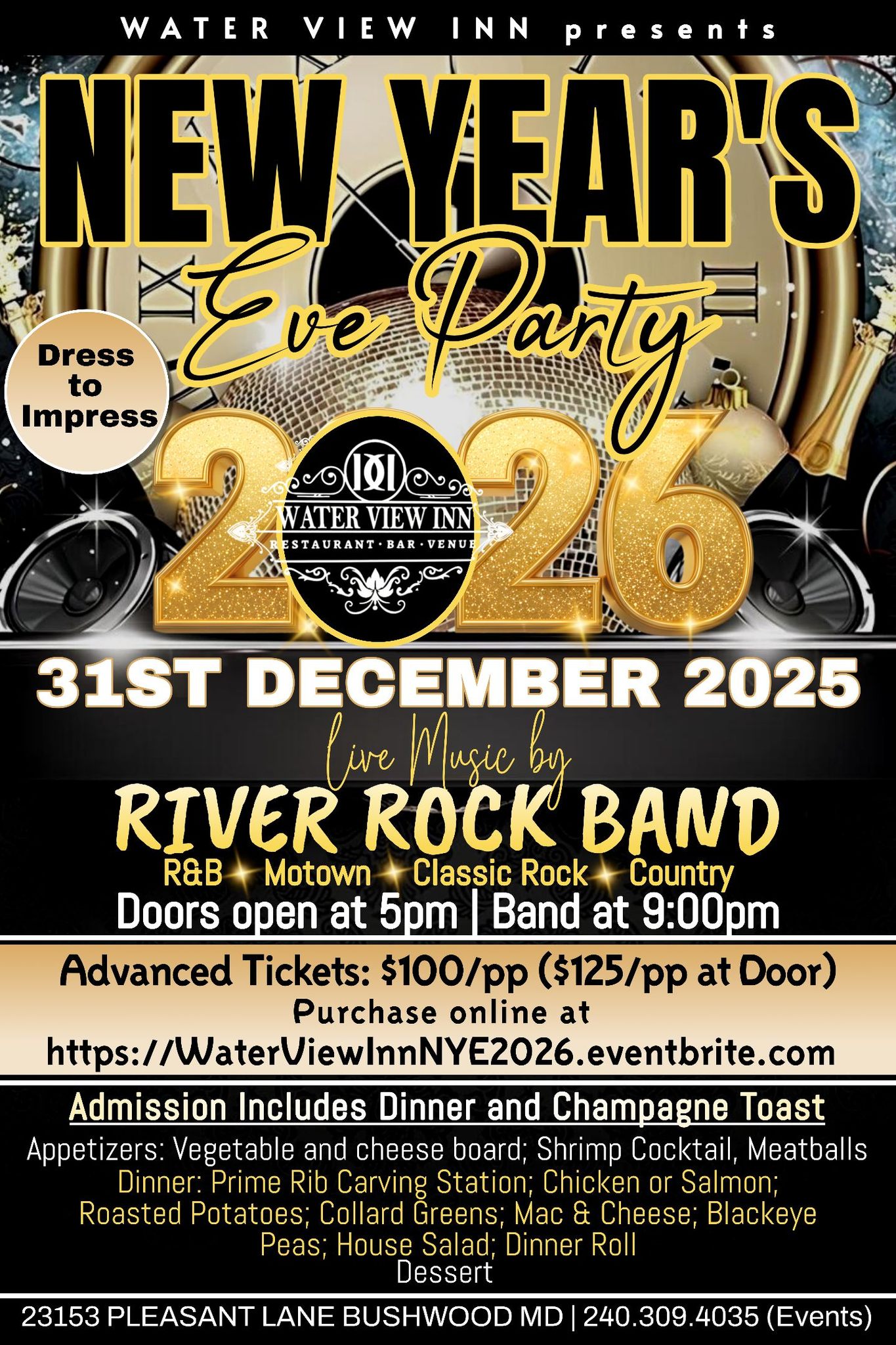 Brambly Inn, Water View Inn Menu