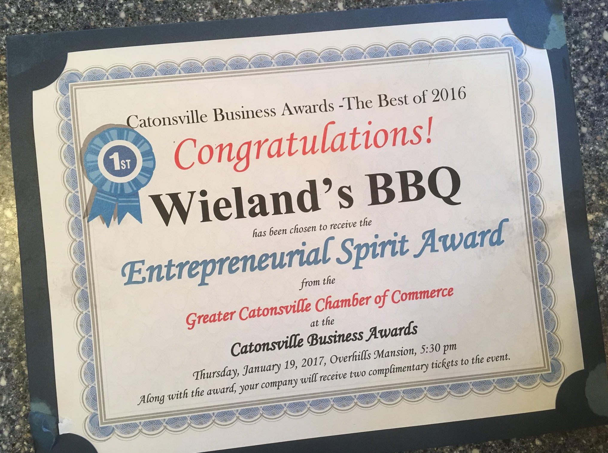 Wieland's BBQ Catonsville
