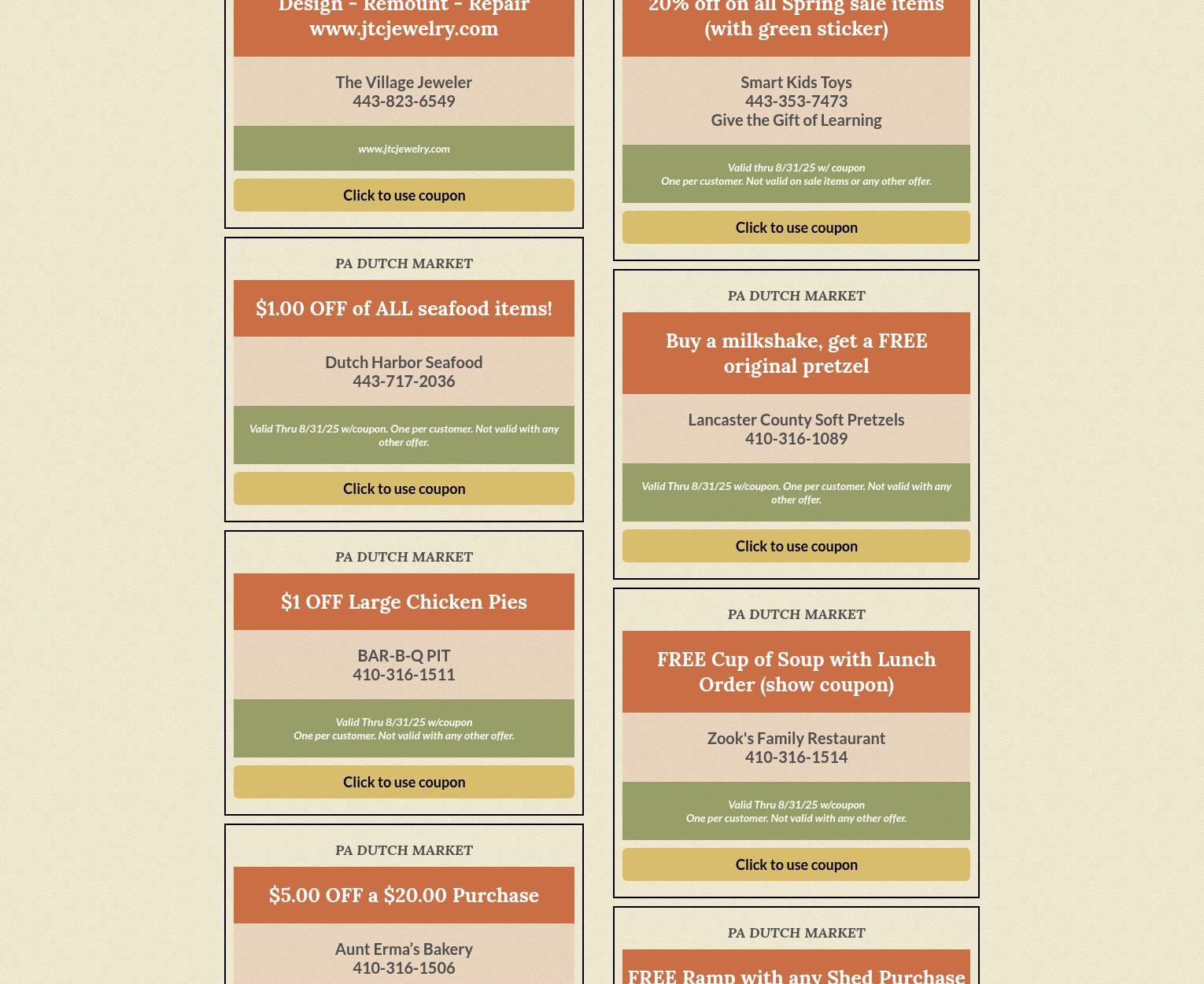 Linny's Kitchen Menu