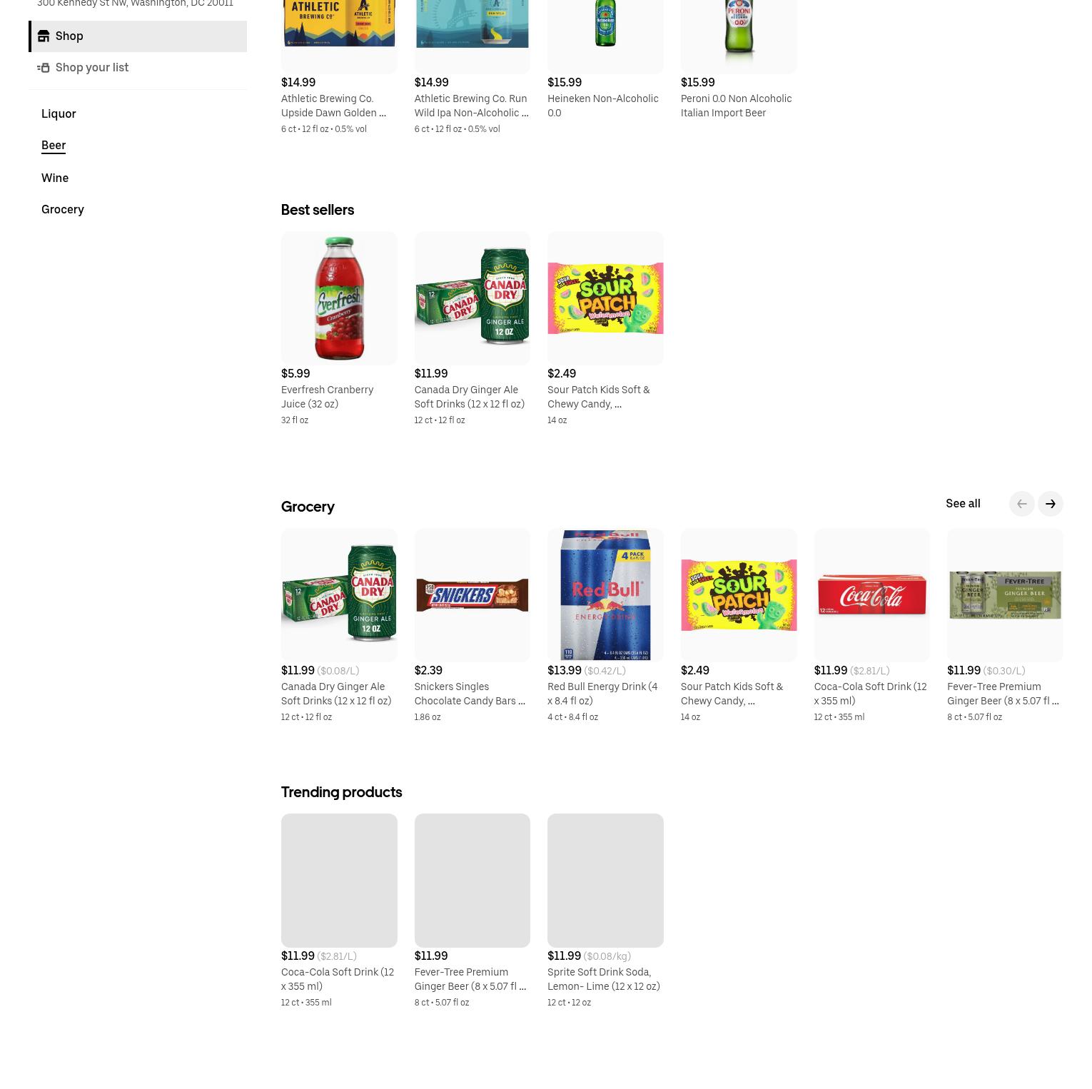 Marlboro Pike Liquors Menu