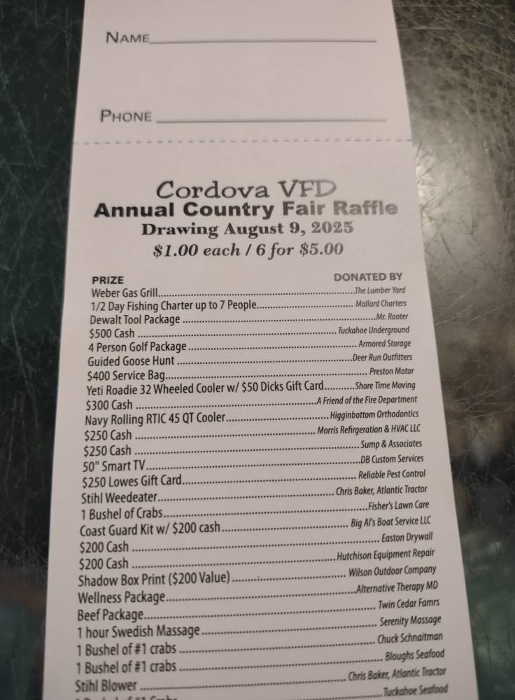 Tuckahoe Seafood Menu