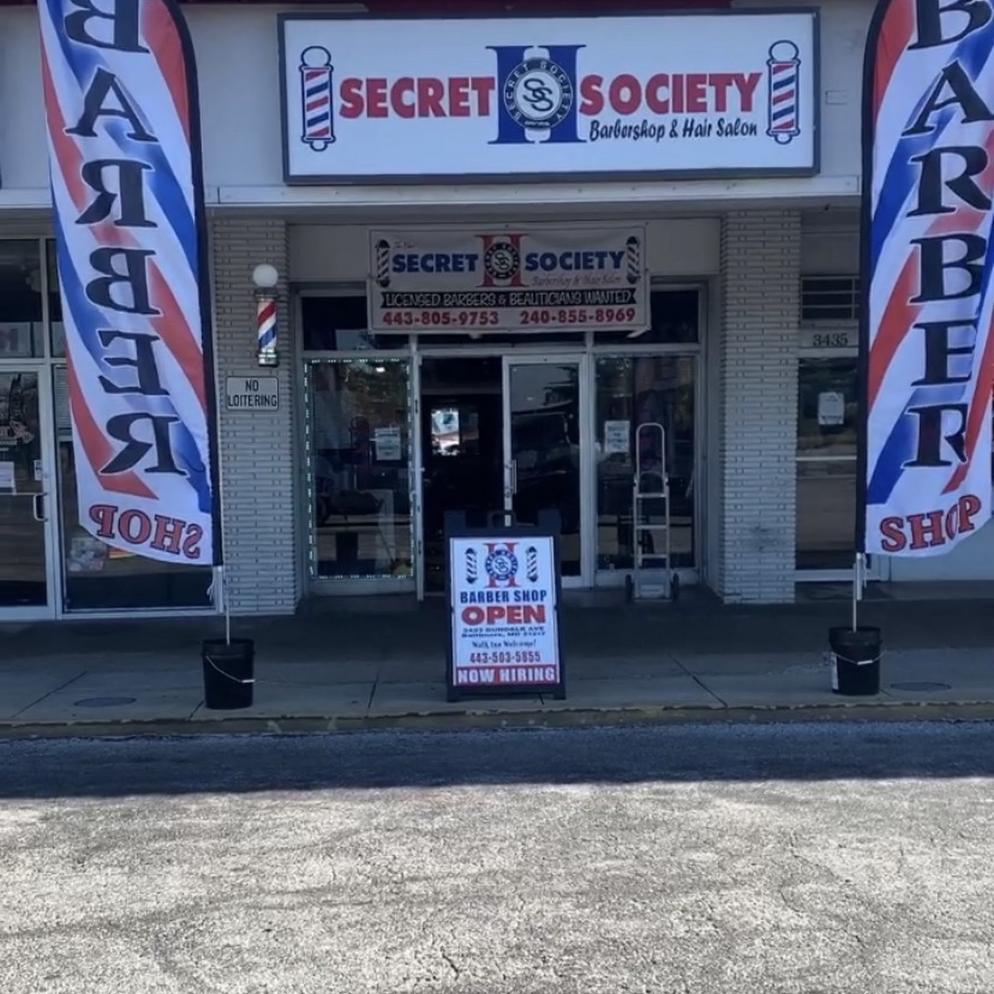 Secret Society #2 Barbershop & Hair Salon 3433 Dundalk Ave, Dundalk Maryland 21222