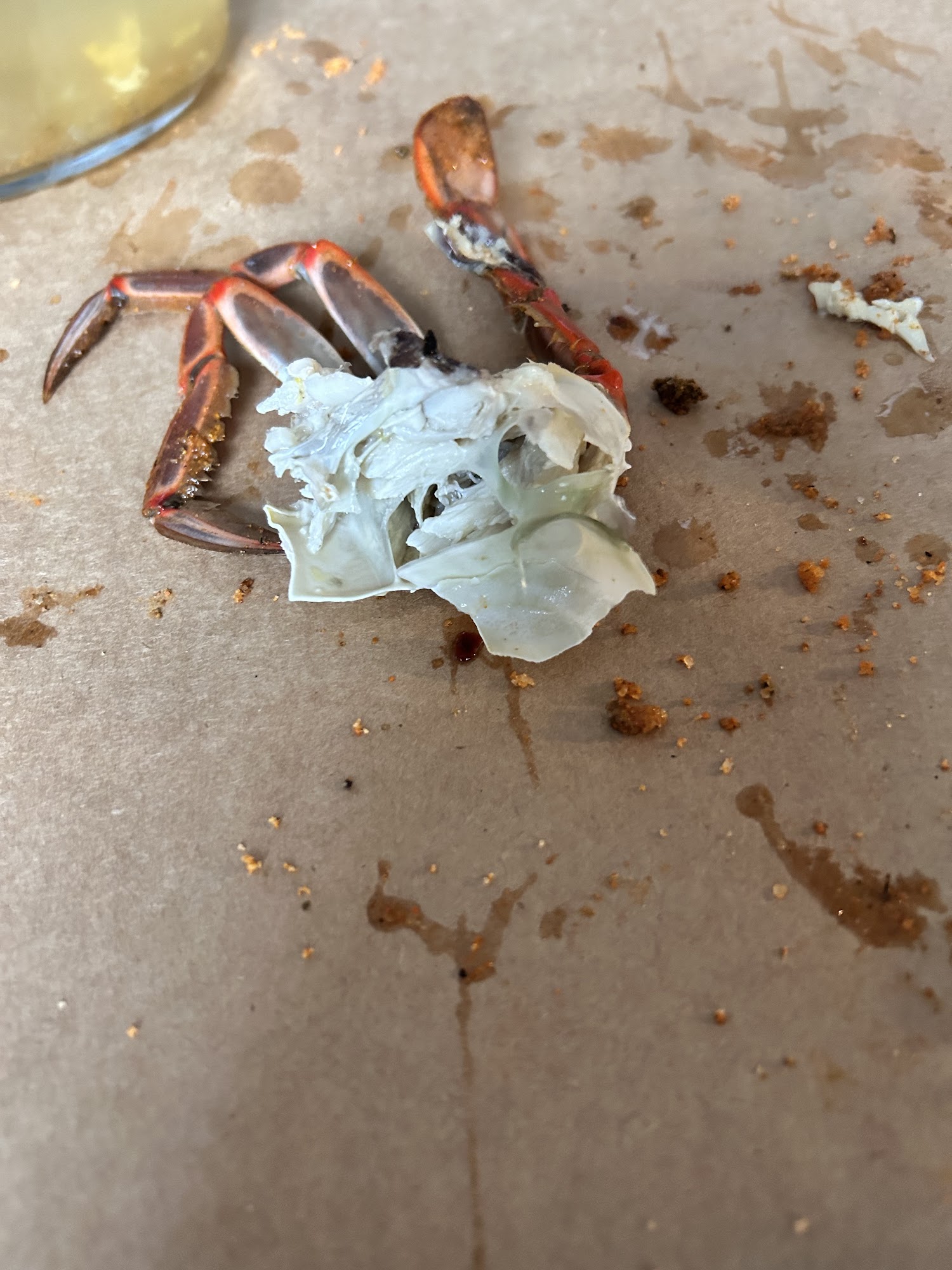 The crab barrel Menu