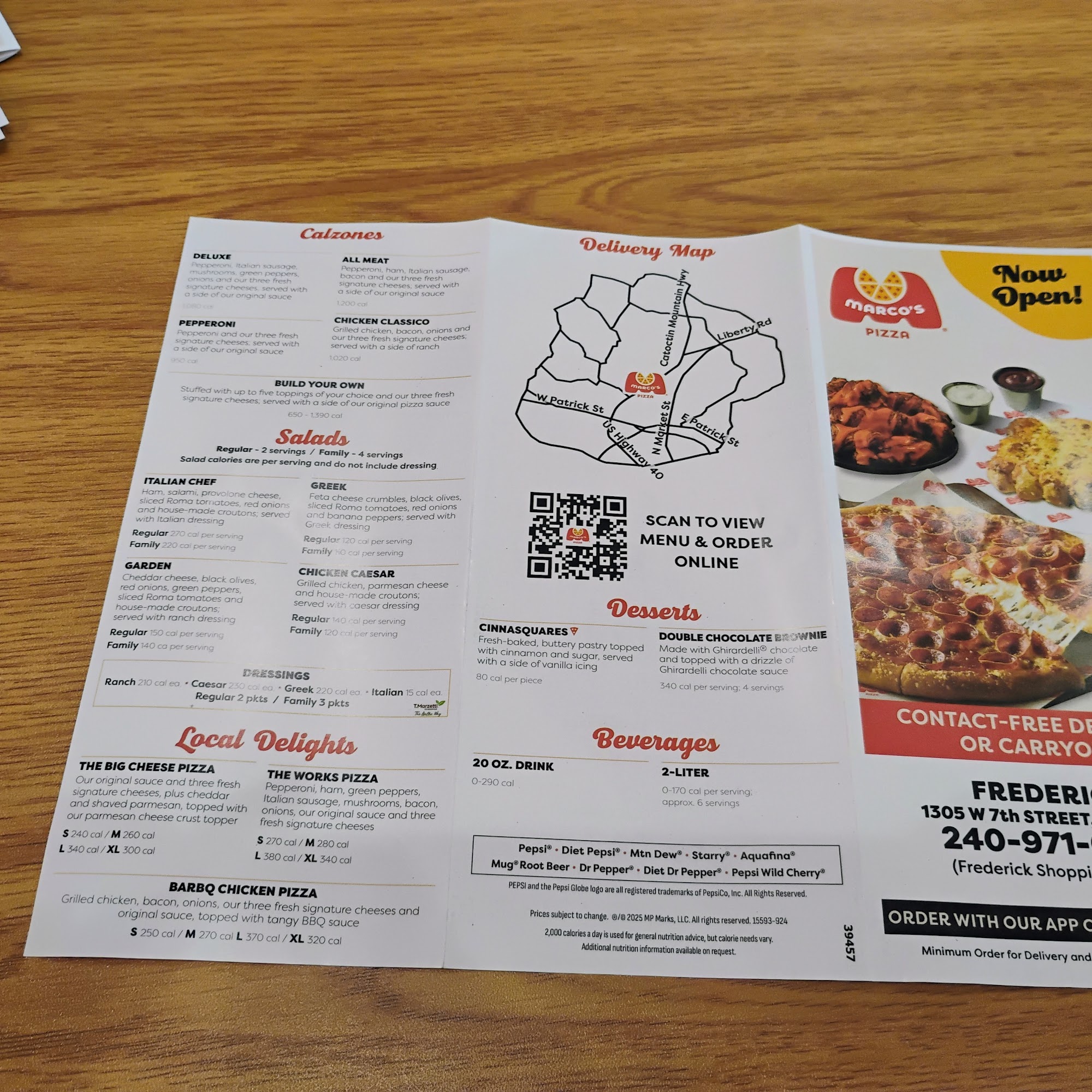 Marco's Pizza Menu