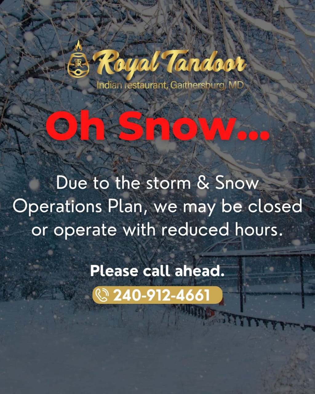 Royal Tandoor Indian Restaurant Gaithersburg