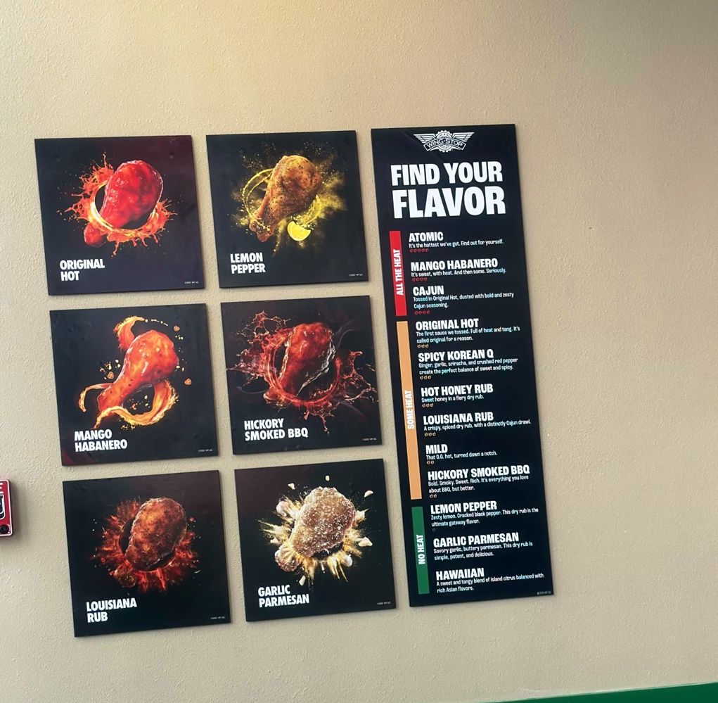 Wingstop Menu