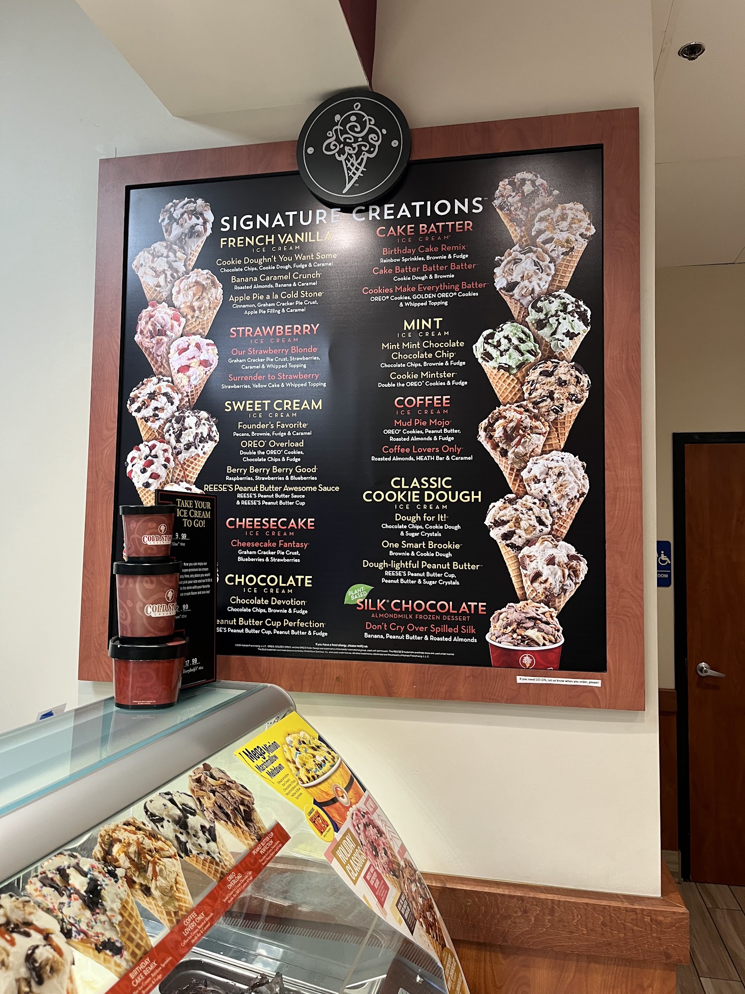 Cold Stone Creamery Menu