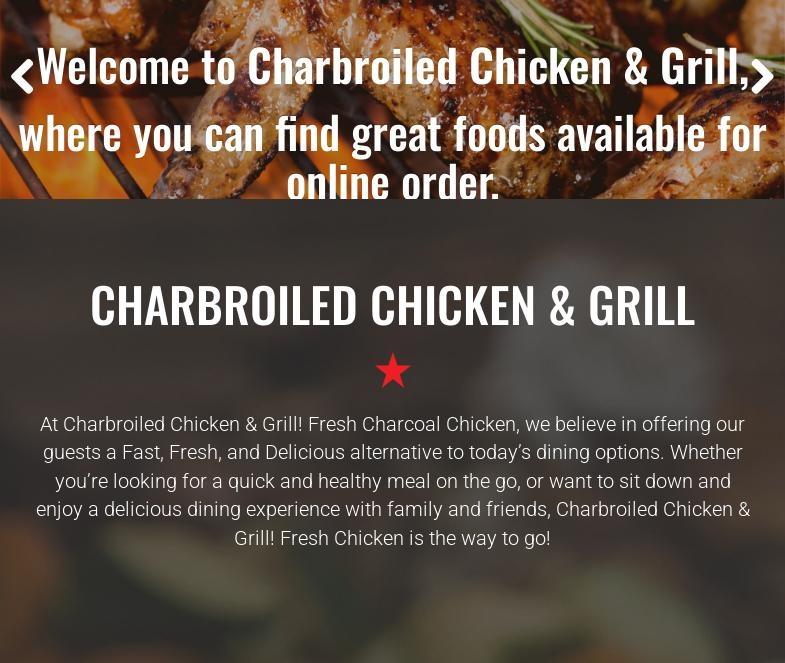 DC Charcoal Chicken Menu