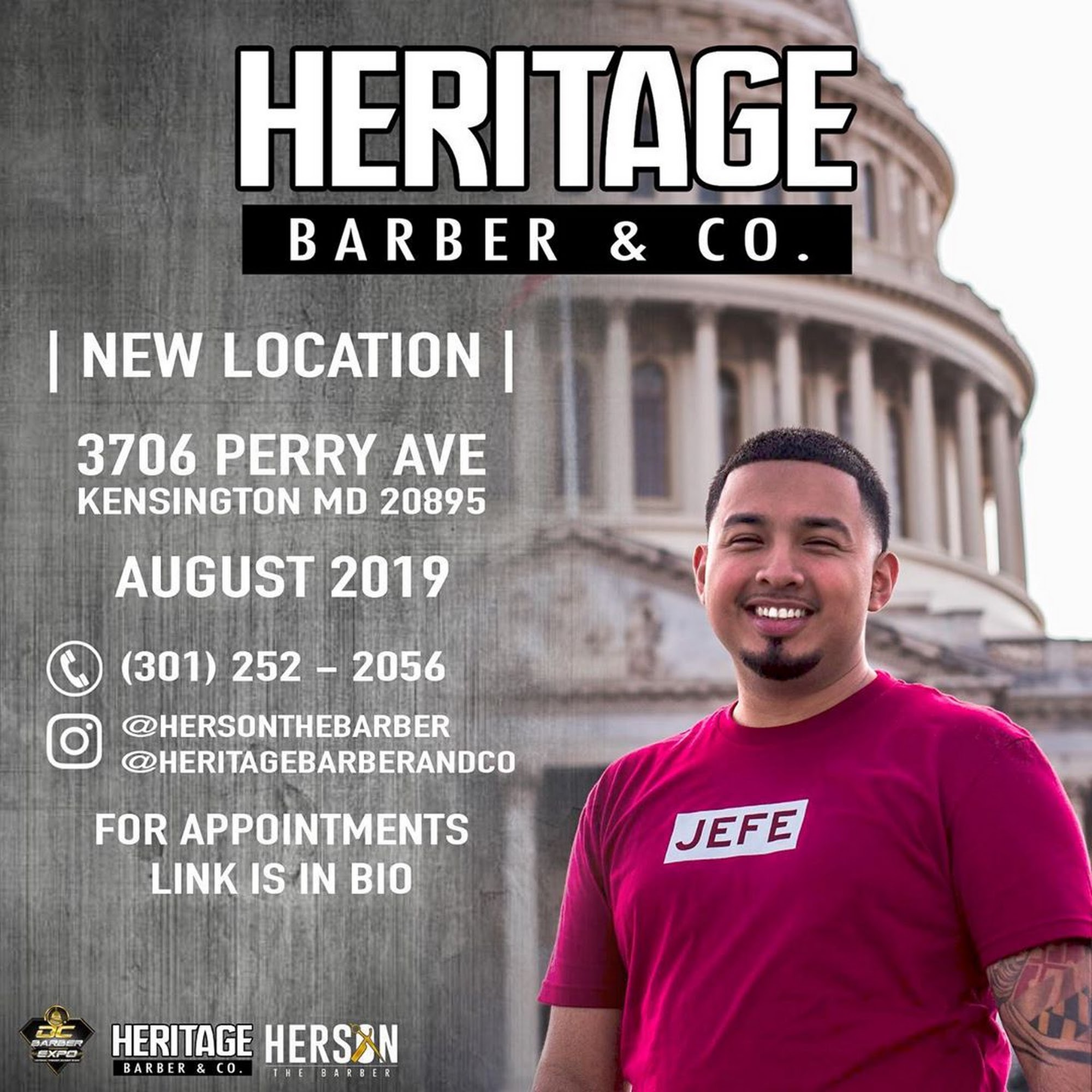Heritage Barber & Co 3706 Perry Ave, Kensington Maryland 20895